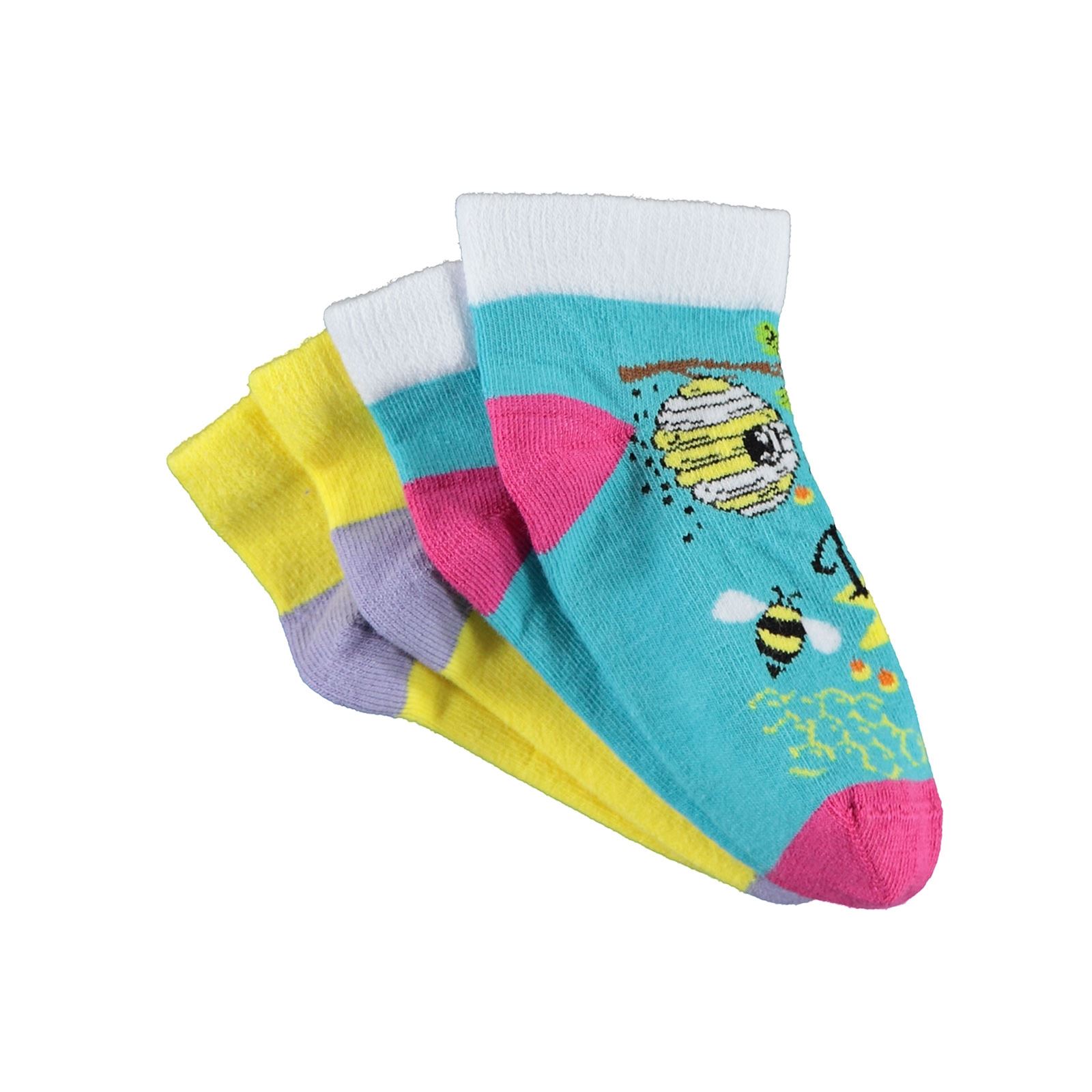 Civil Socks Kız Çocuk 2'li Patik Çorap Set 3-11 Yaş  Mint Yeşili