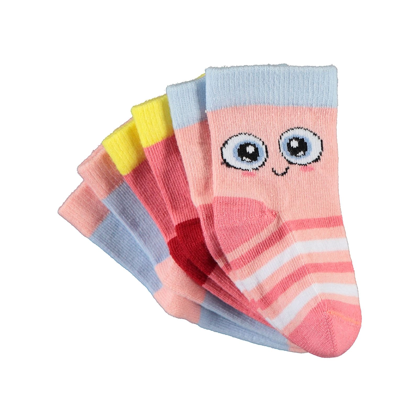 Civil Baby Kız Bebek 3'lü Çorap Set 6-18 Ay Pembe