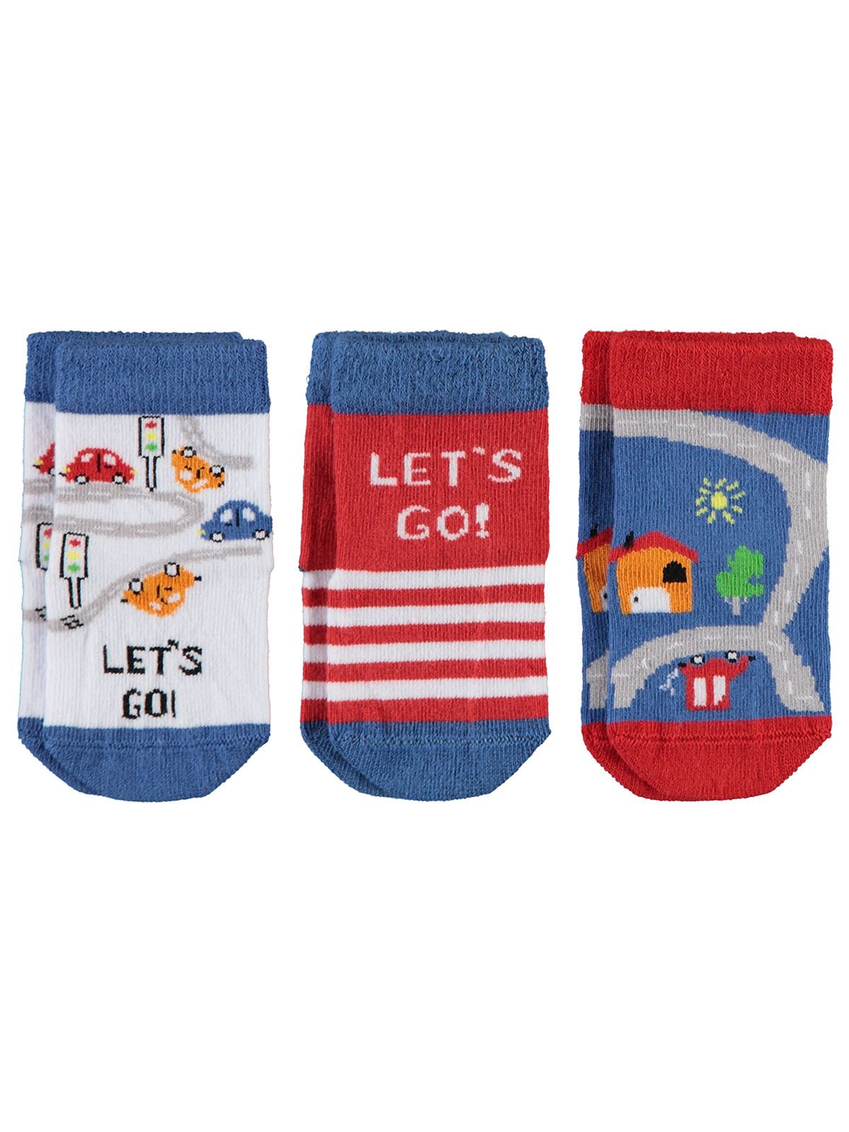 Civil Baby Erkek Bebek 3'lü Çorap Set 6-18 Ay İndigo