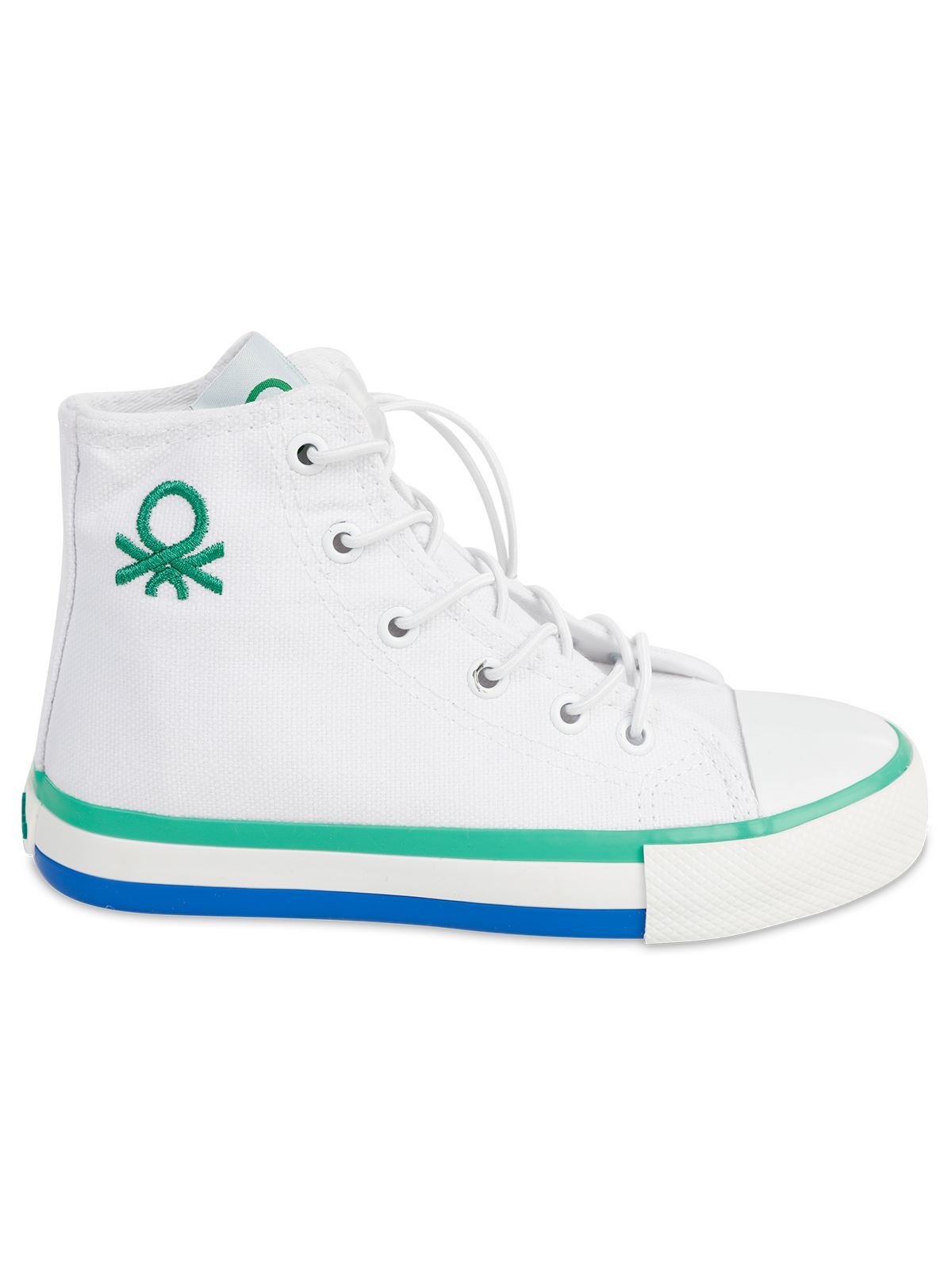 Benetton Erkek Çocuk Spor Ayakkabı 31-35 Numara Beyaz-Yeşil