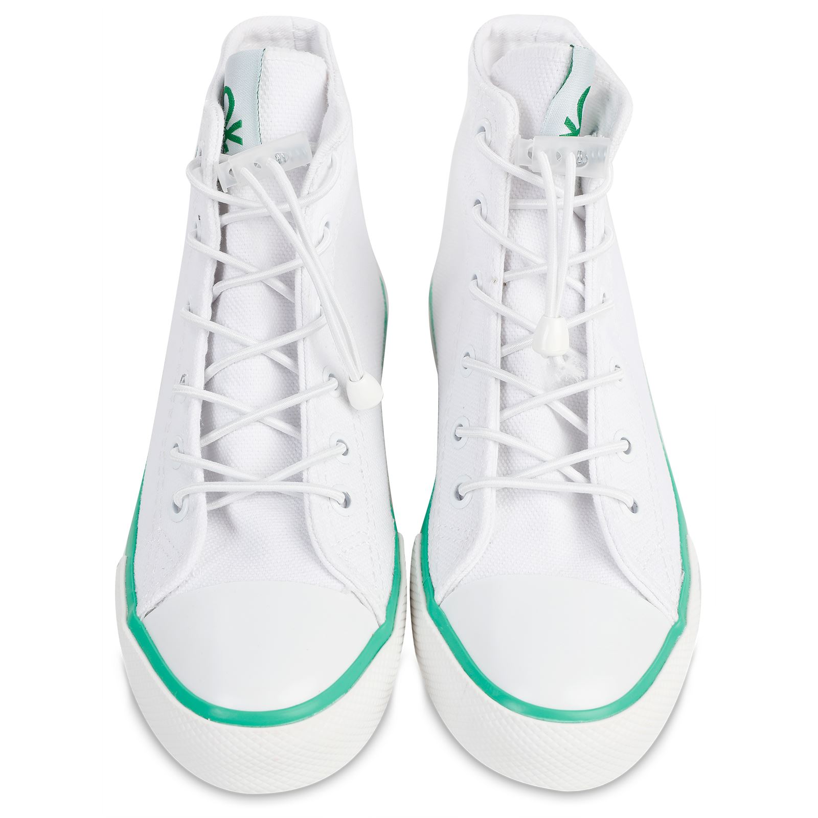 Benetton Erkek Çocuk Spor Ayakkabı 31-35 Numara Beyaz-Yeşil