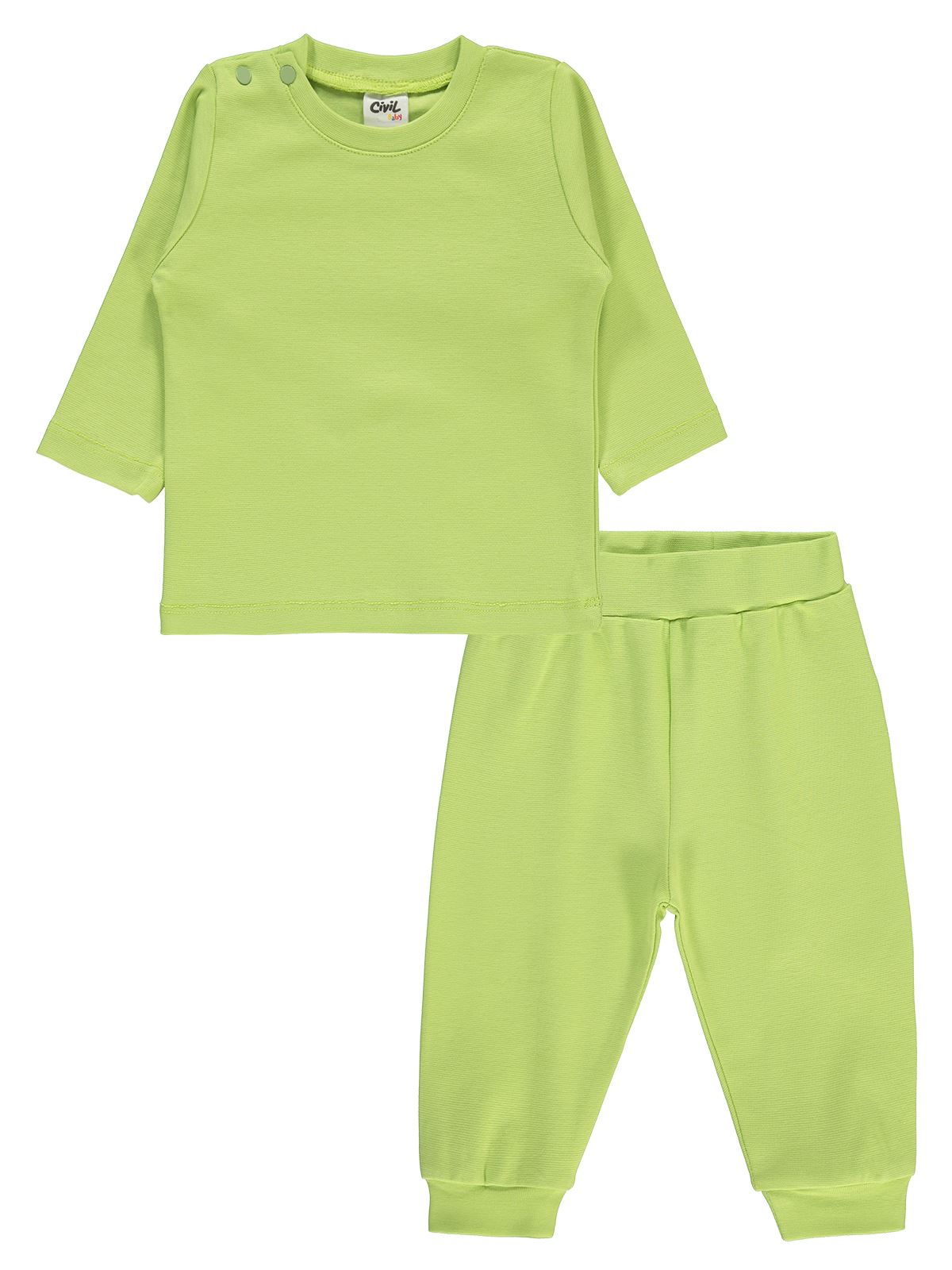 Civil Baby Bebek Pijama Takımı 6-18 Ay Açık Yeşil