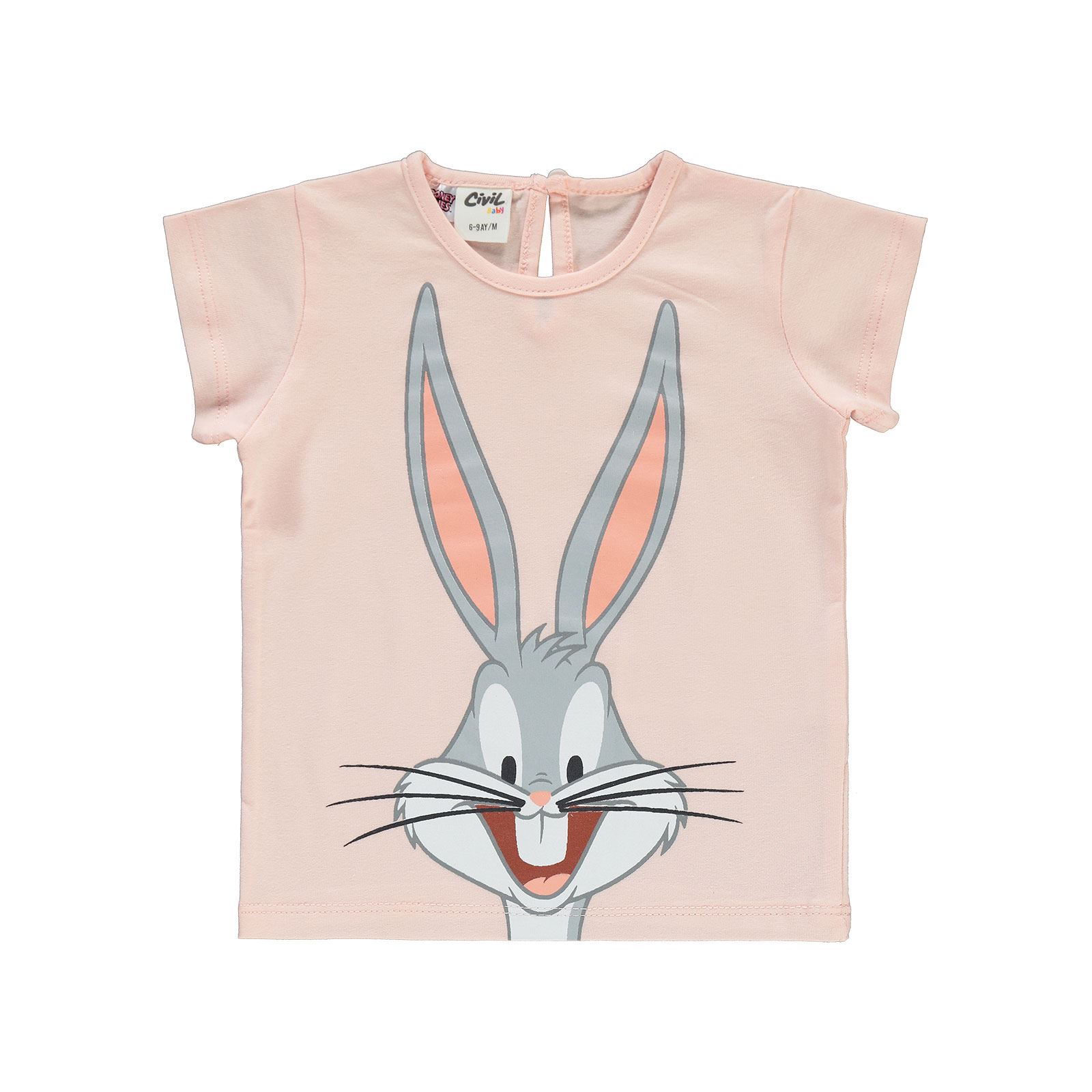 Bugs Bunny Kız Bebek Takım 6-18 Ay Açık Somon