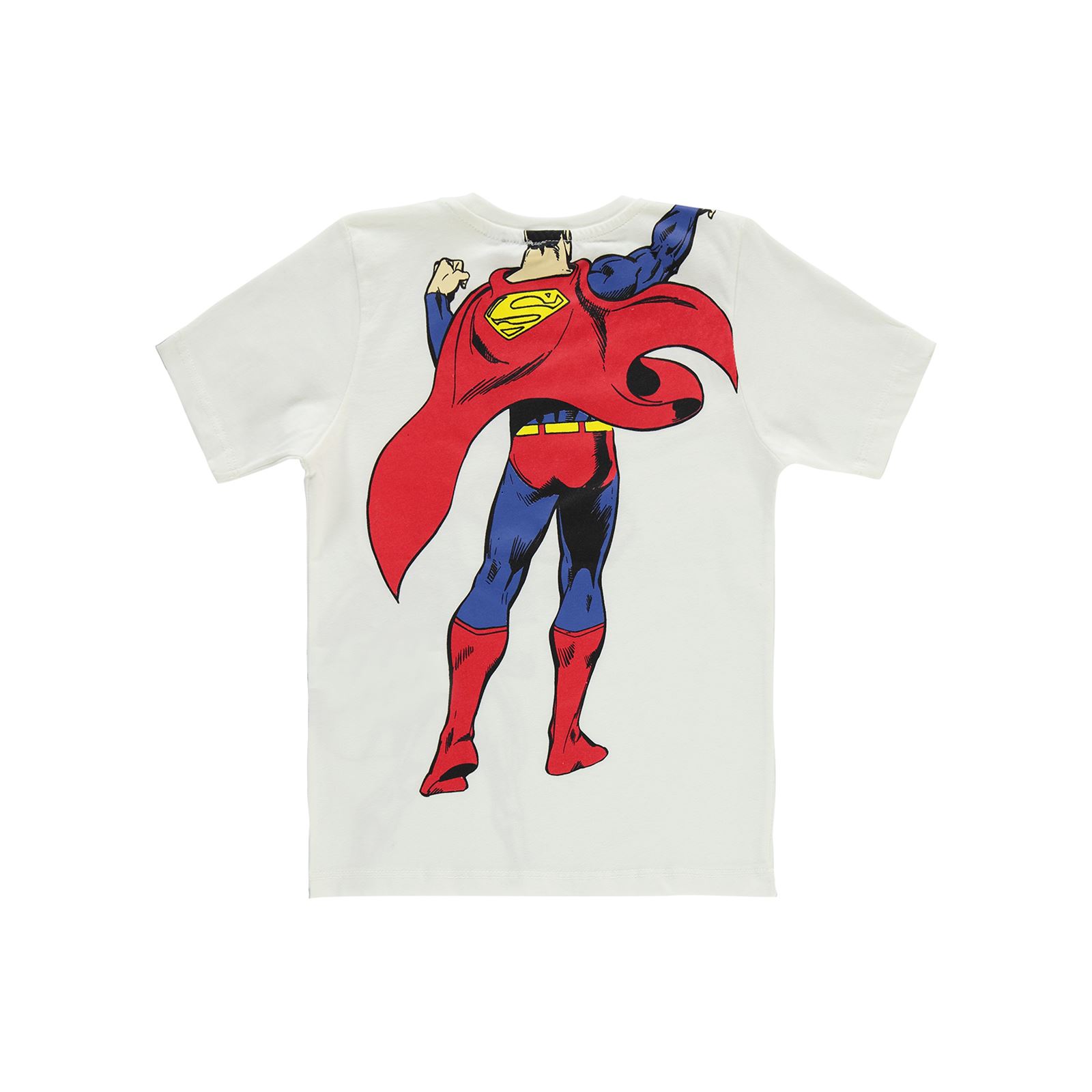 Superman Erkek Çocuk Tişört 6-9 Yaş Ekru