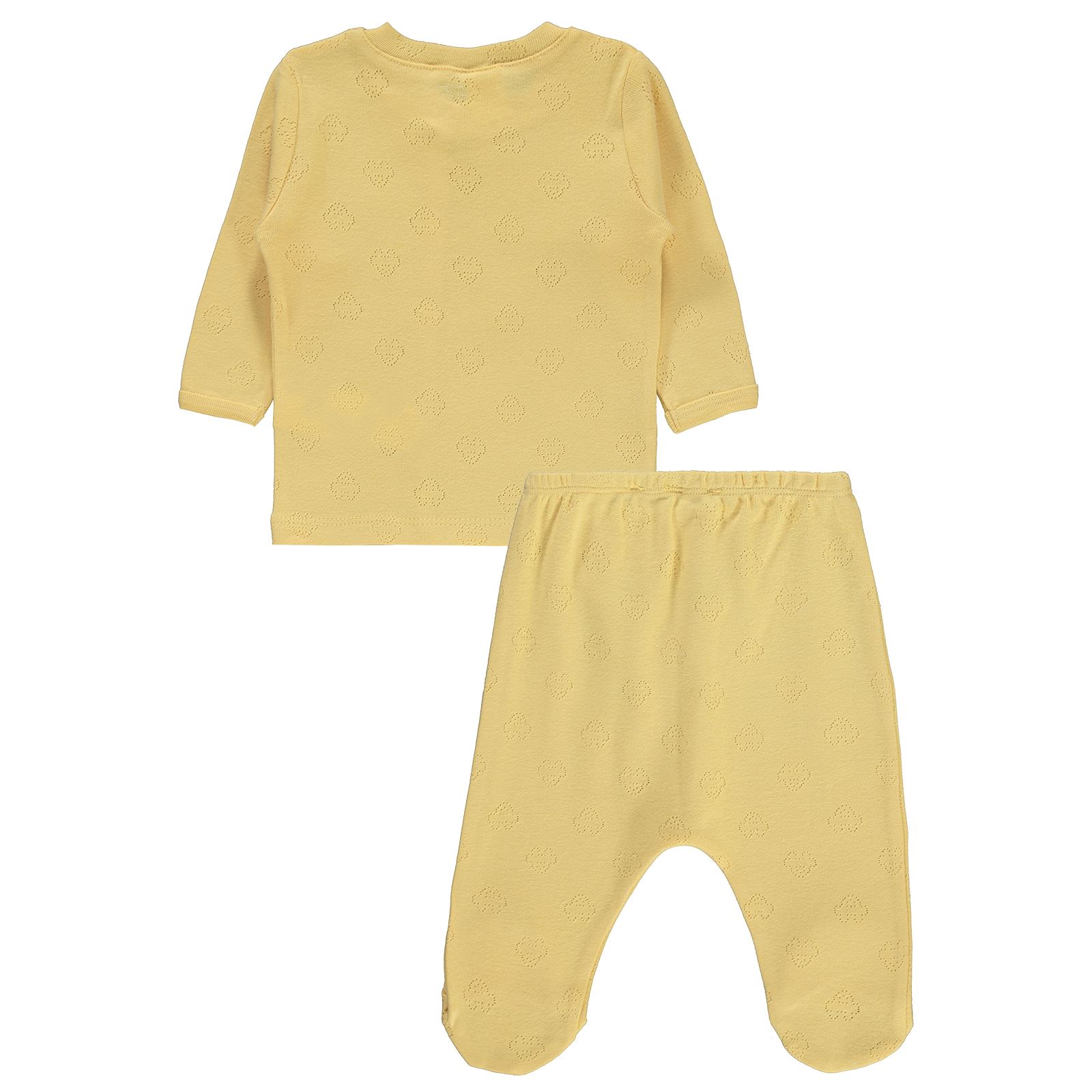 Civil Baby Erkek Bebek Pijama Takımı 1-9 Ay  Sarı