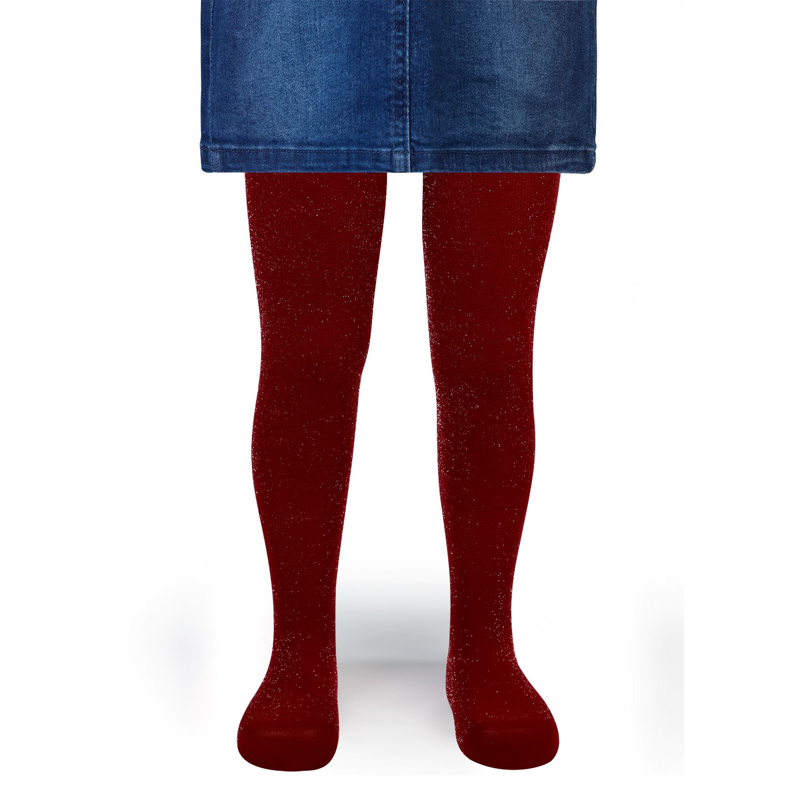 Katamino Kız Çocuk Taçlı Külotlu Çorap 3-7 Yaş Kırmızı