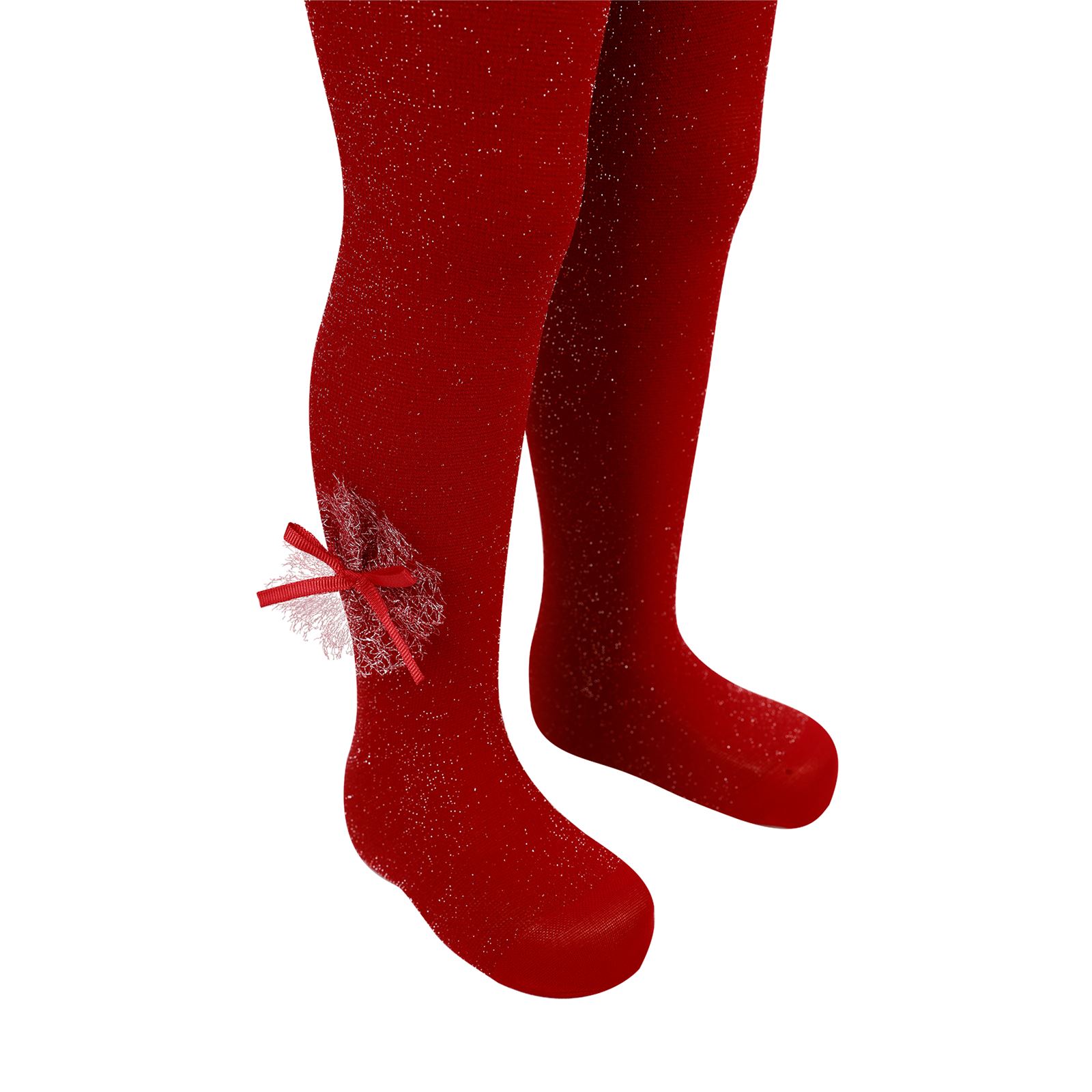 Katamino Kız Çocuk Taçlı Külotlu Çorap 1-11 Yaş Kırmızı