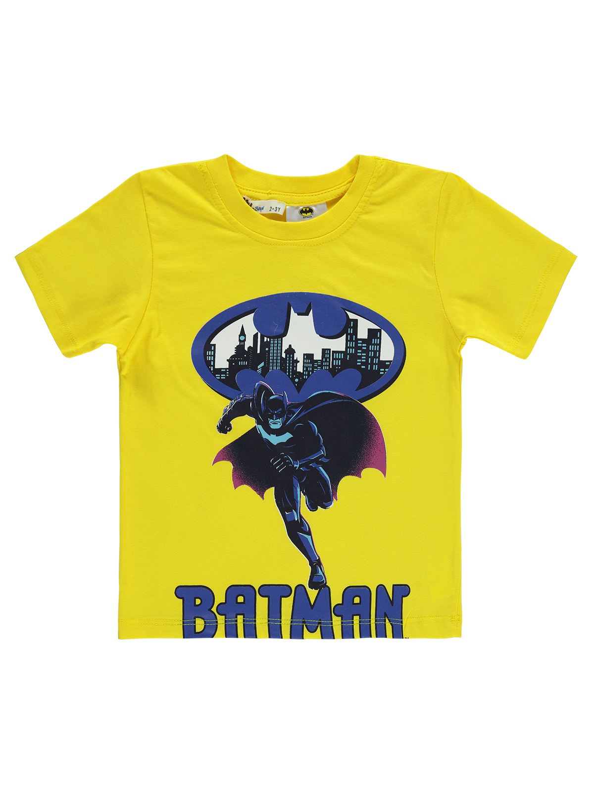 Batman Erkek Çocuk Tişört 2-5 Yaş Sarı 