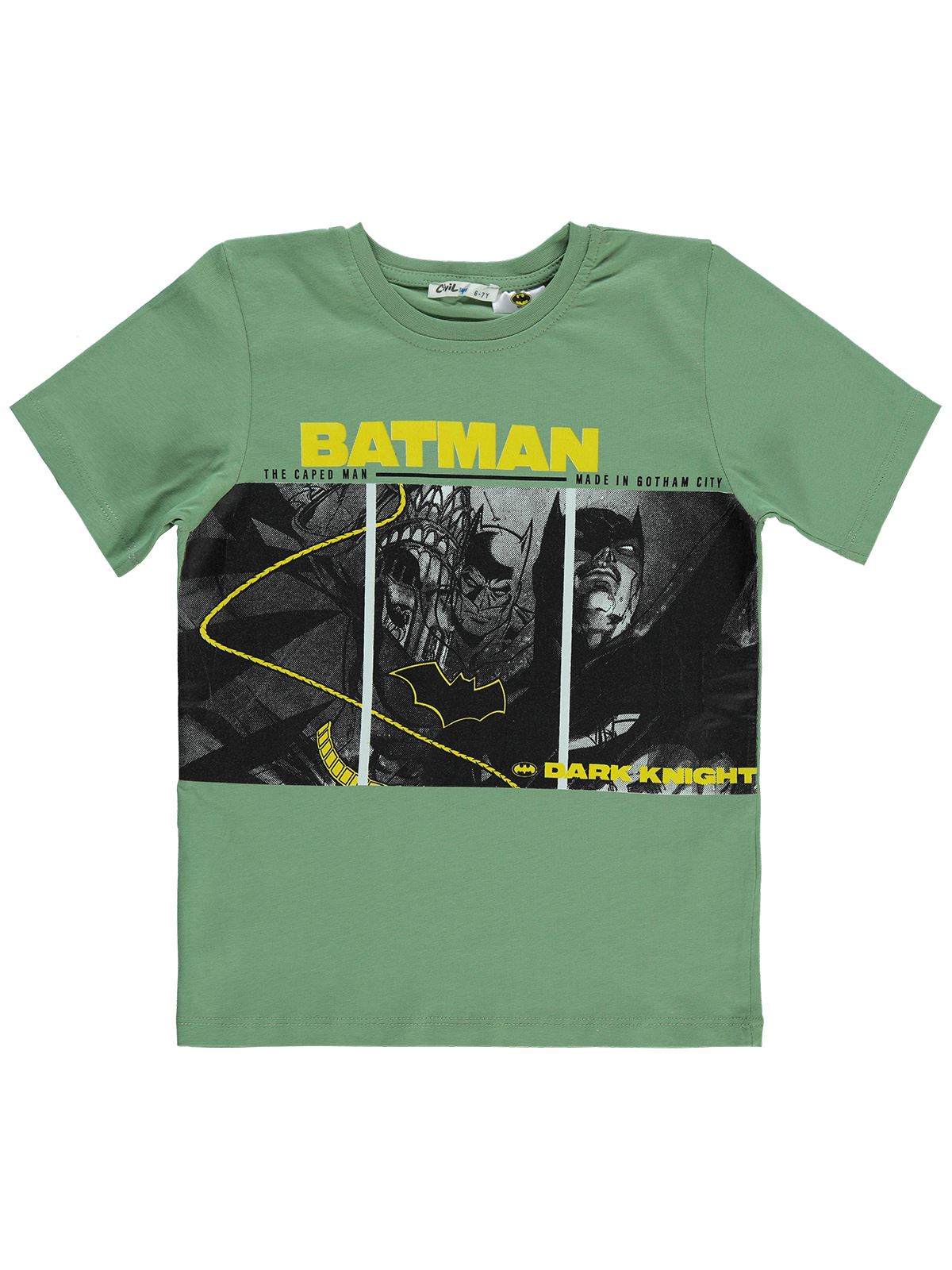 Batman Erkek Çocuk Tişört 6-9 Yaş Haki