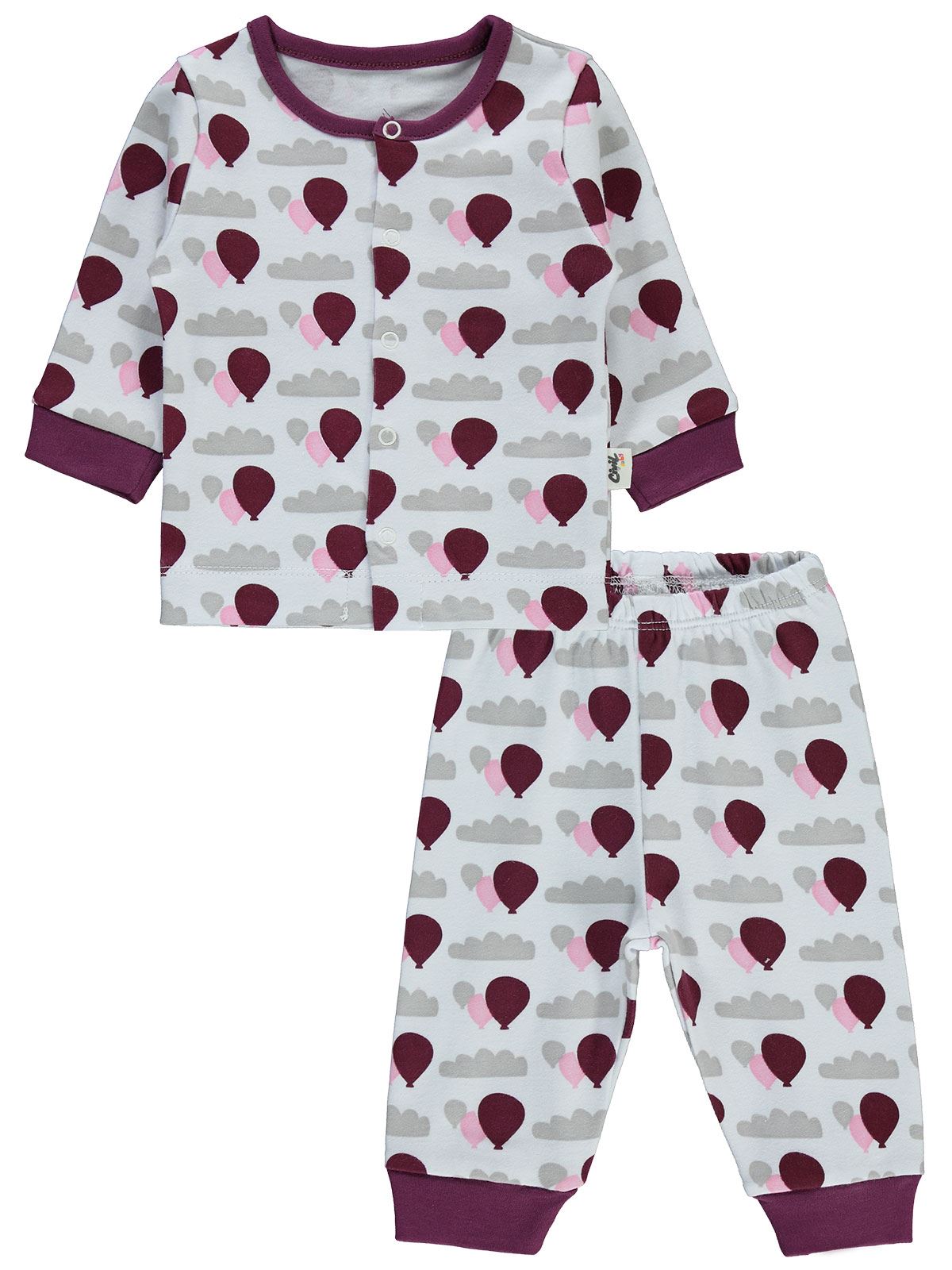 Civil Baby Bebek Pijama Takımı 1-3 Ay Bordo