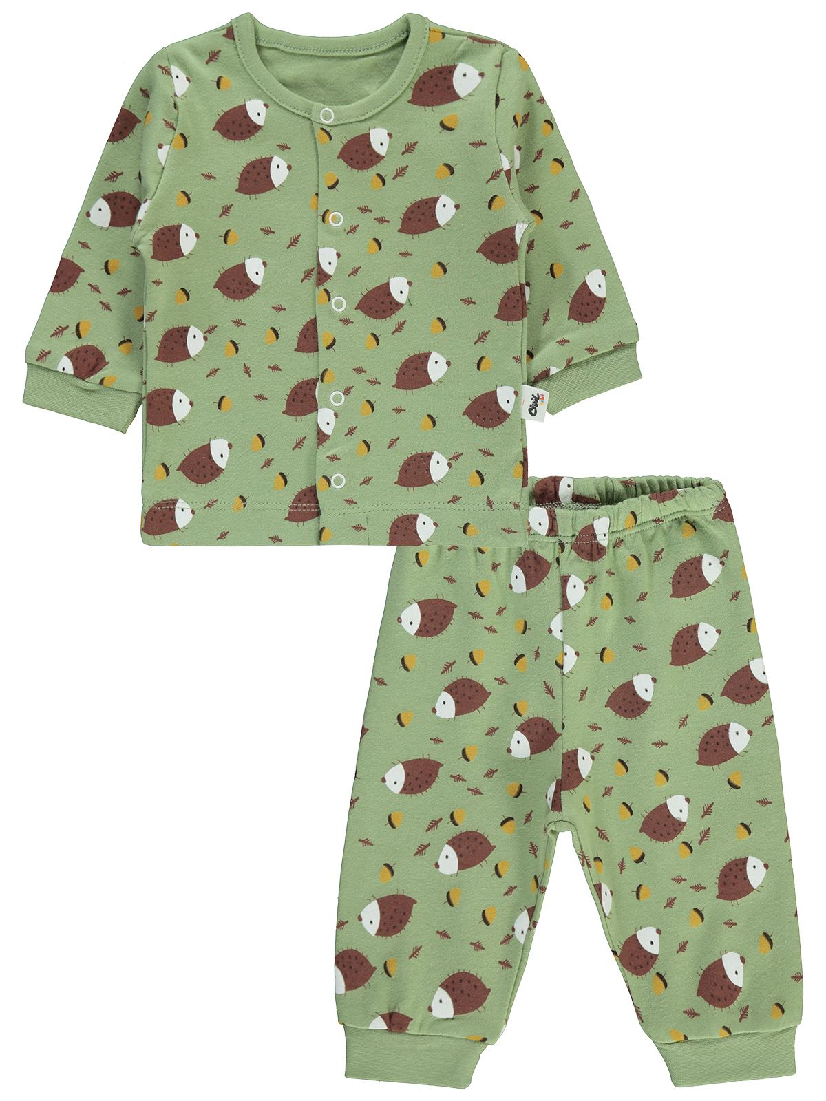 Civil Baby Bebek Pijama Takımı 1-3 Ay Yeşil