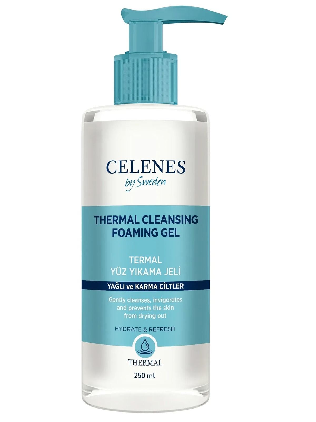 Celenes Thermal Yüz Temizleme Jeli Yağlı / Karma Ciltler 250 ml