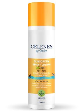Celenes Herbal Güneş Koruyucu Losyon Spray 50 Spf Çocuk 150 ml 