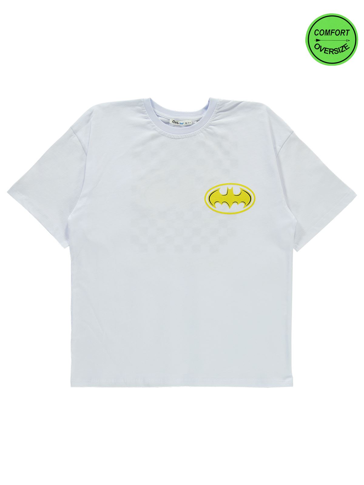 Batman Erkek Çocuk Tişört 10-13 Yaş Beyaz