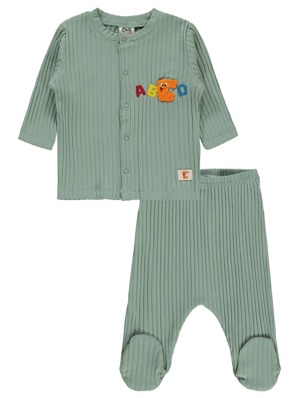Civil Baby Bebek Pijama Takımı 1-9 Ay Soft Yeşil