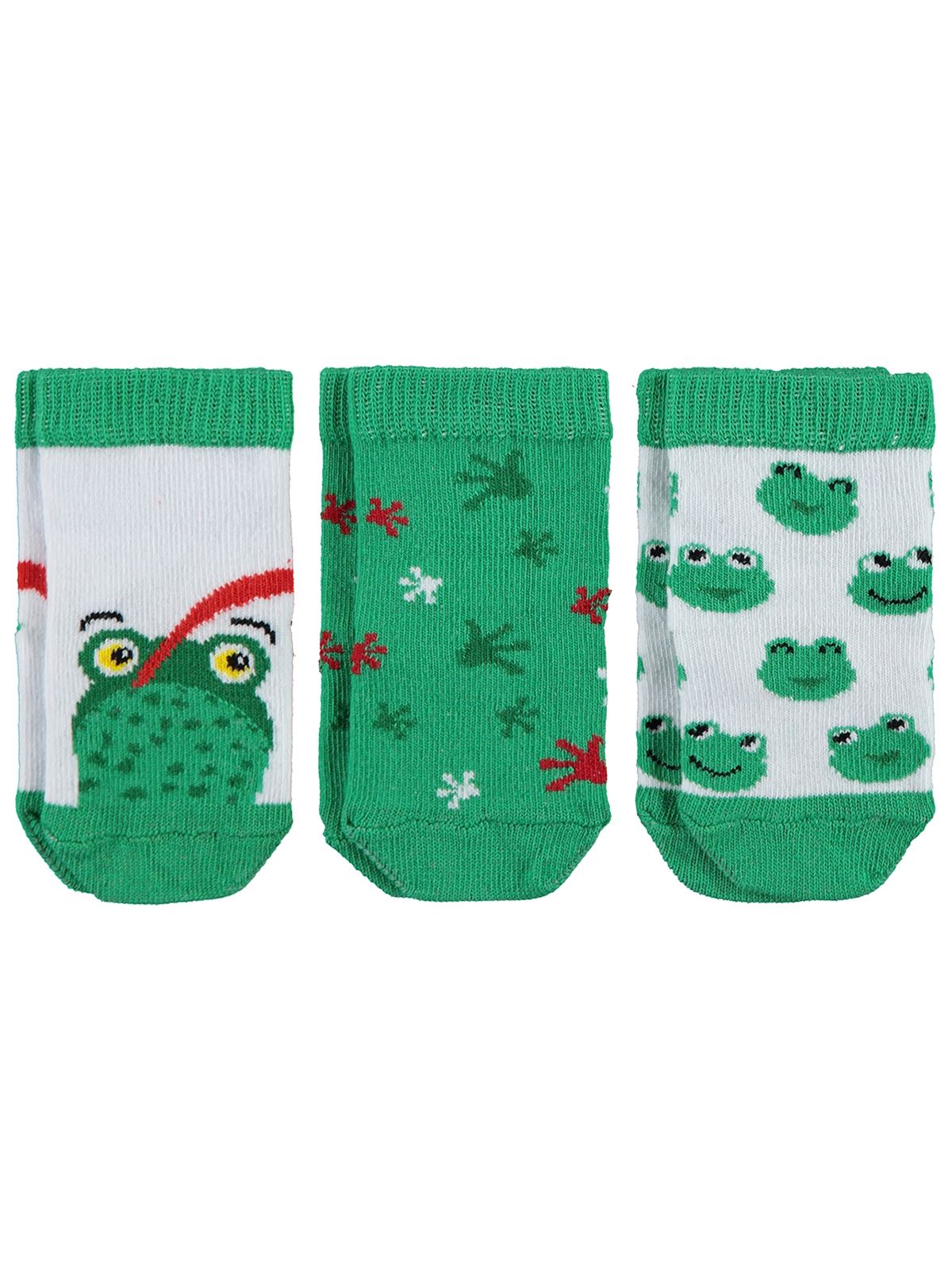 Civil Baby Erkek Bebek 3'lü Çorap Set 0-24 Ay Yeşil