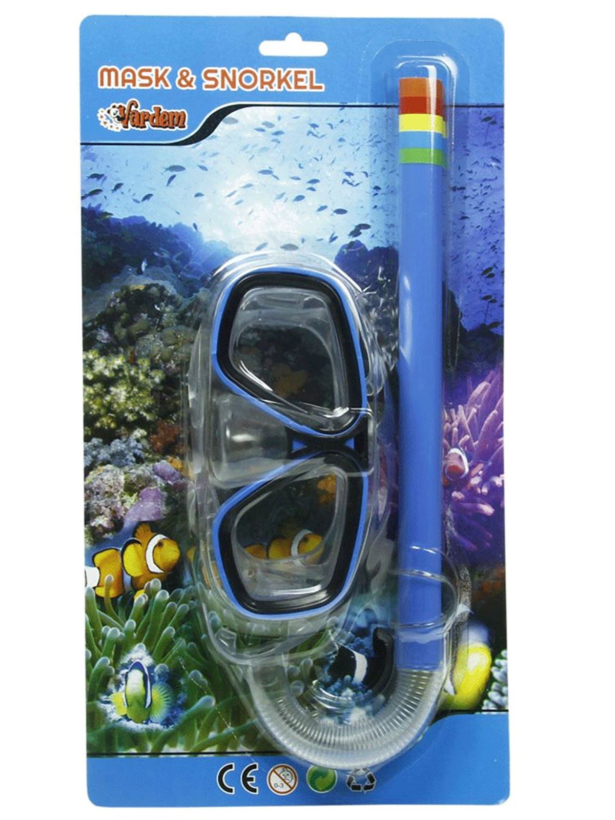 İntex Maske Snorkel Set Mavi