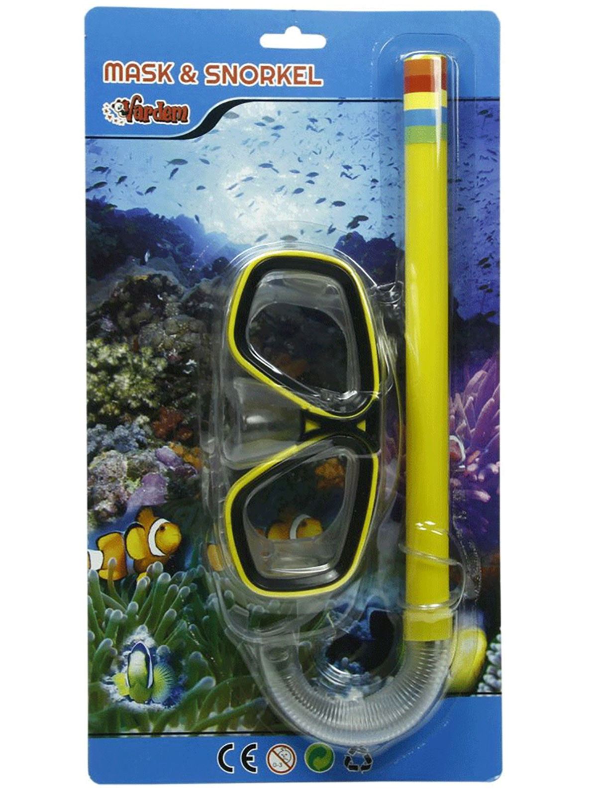 İntex Maske Snorkel Set Sarı
