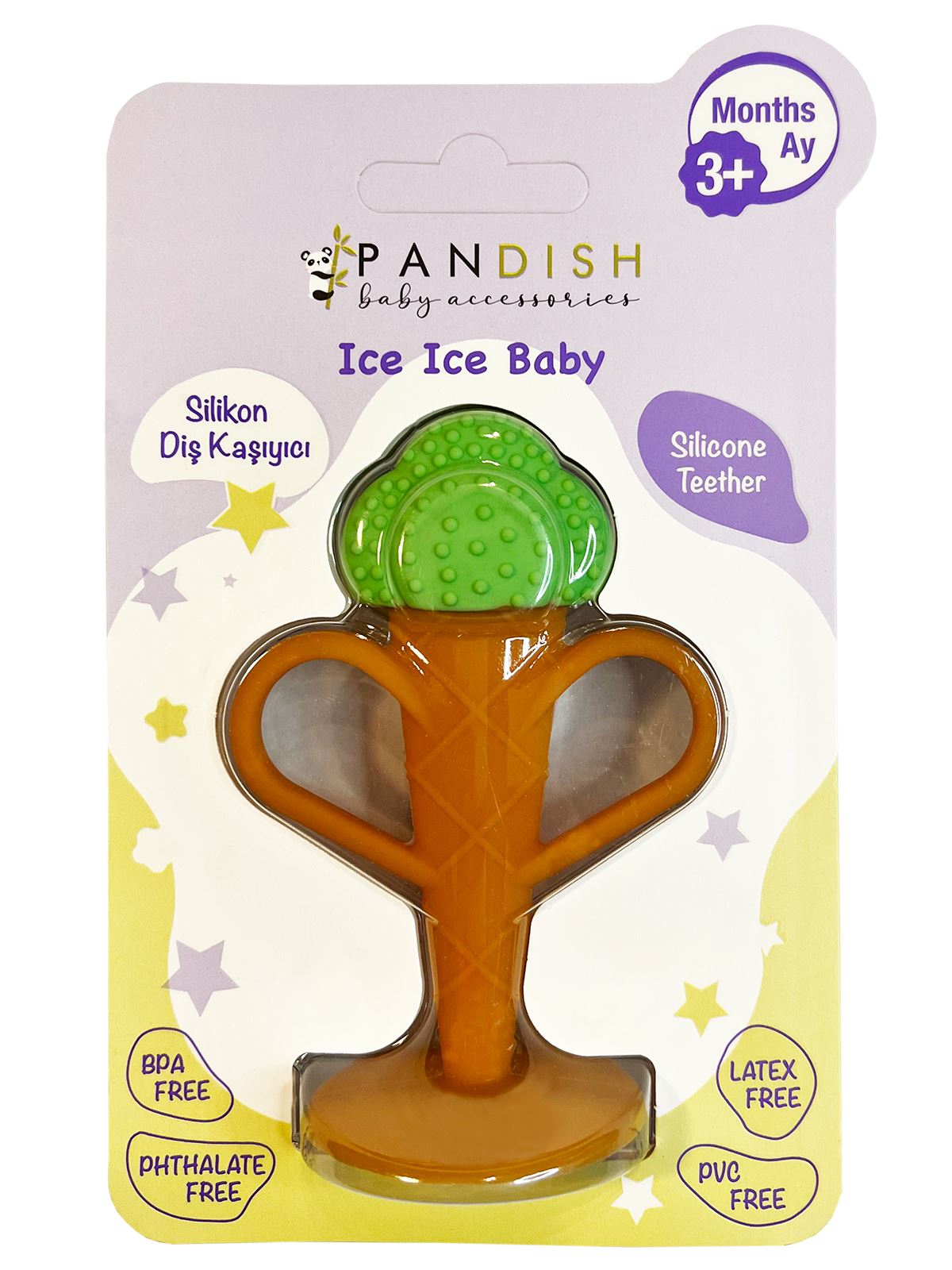 Pandish Ice Ice Baby Silikon Diş Kaşıyıcı Yeşil