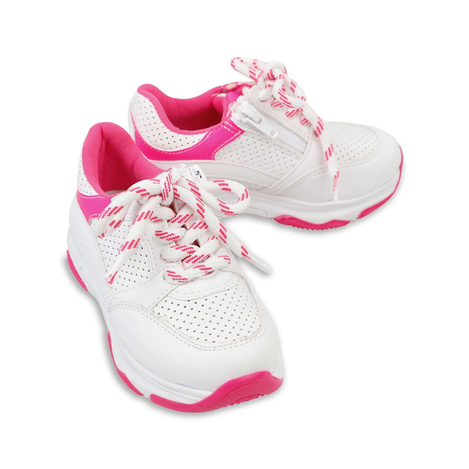 Harli Kız Çocuk Spor Ayakkabı 31-35 Numara Beyaz-Fuşya