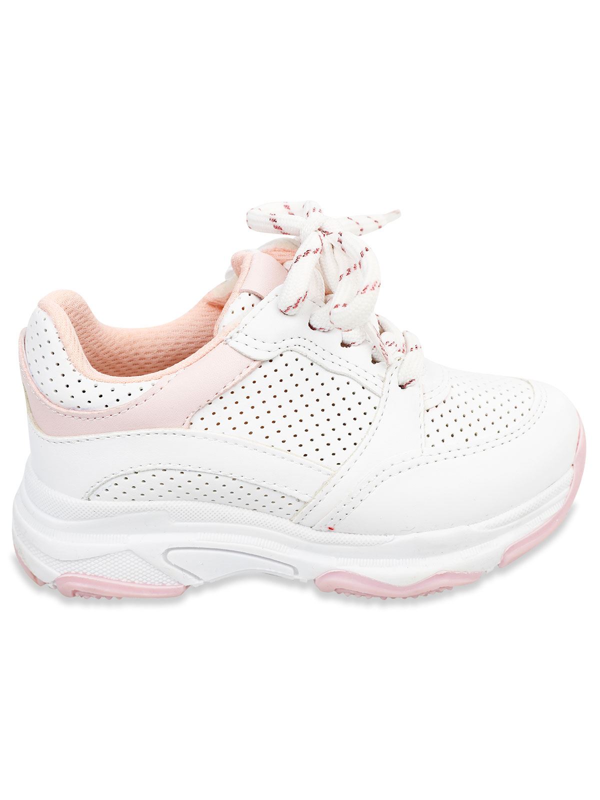 Harli Kız Çocuk Spor Ayakkabı 31-35 Numara Beyaz-Pudra