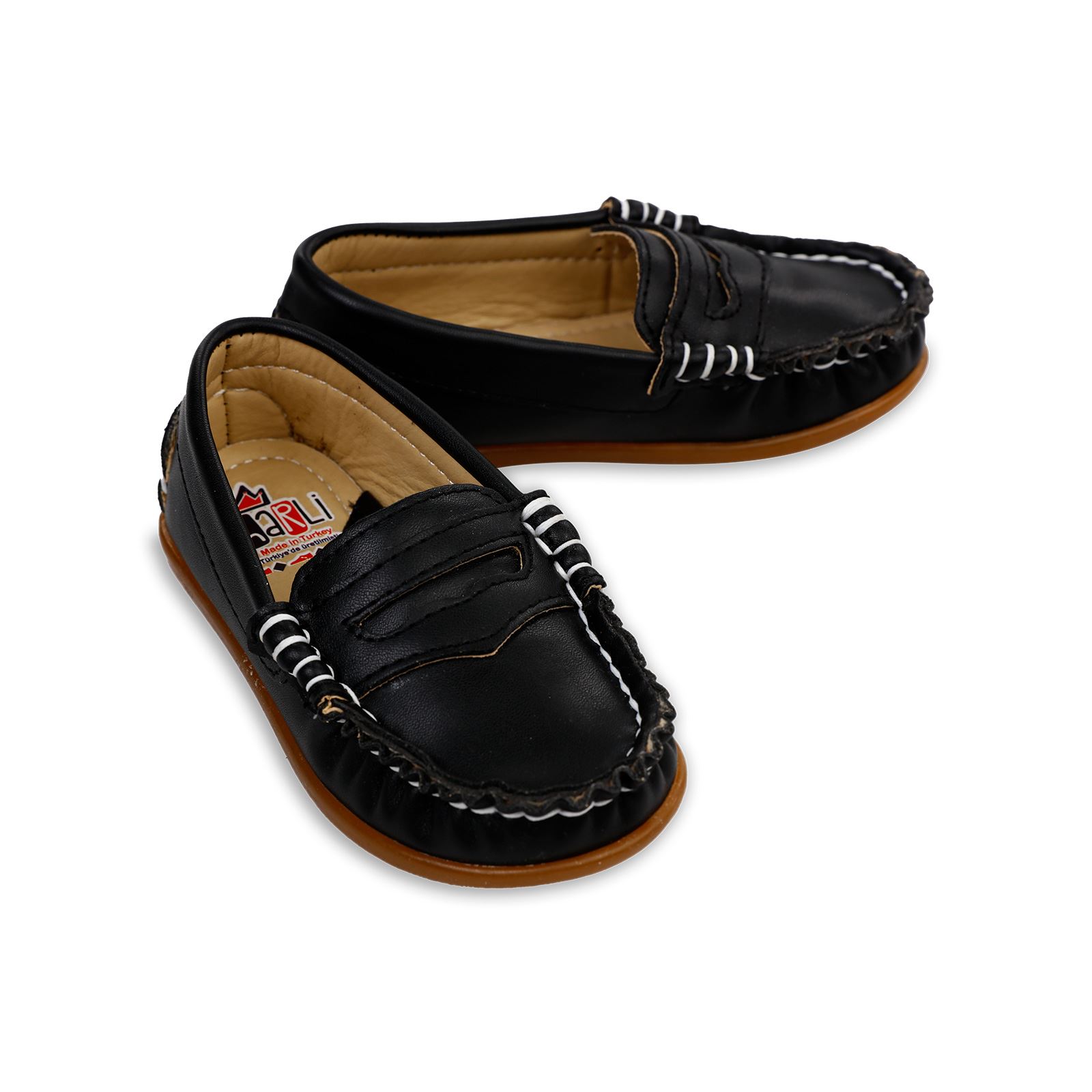Harli Erkek Çocuk Klasik Ayakkabı 21-25 Numara Siyah