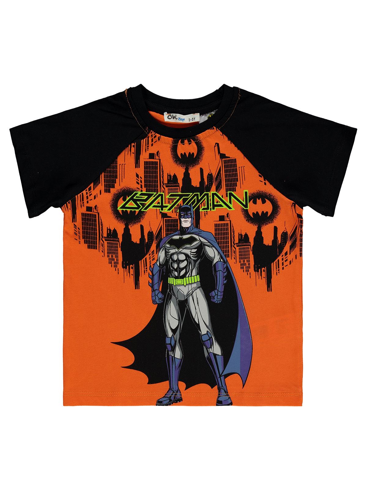 Batman Erkek Çocuk Tişört 2-5 Yaş Oranj