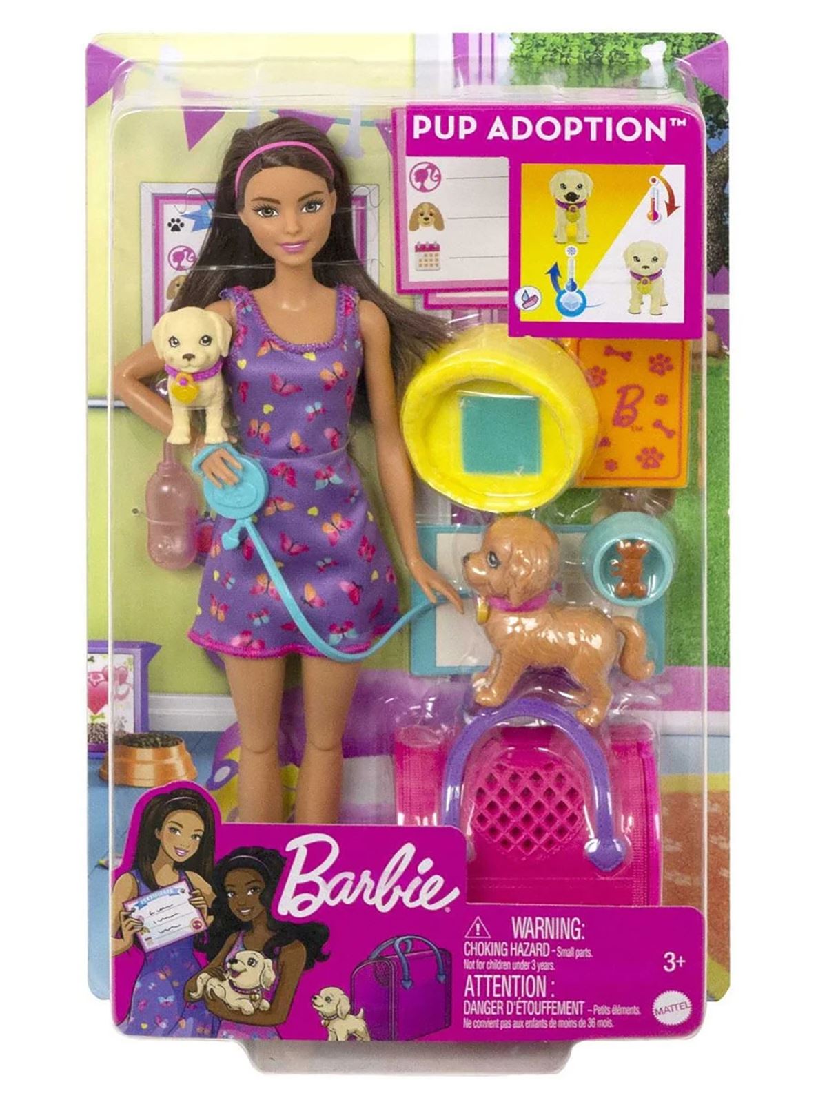 Barbie Ve Köpekçikleri Oyun Seti Mor
