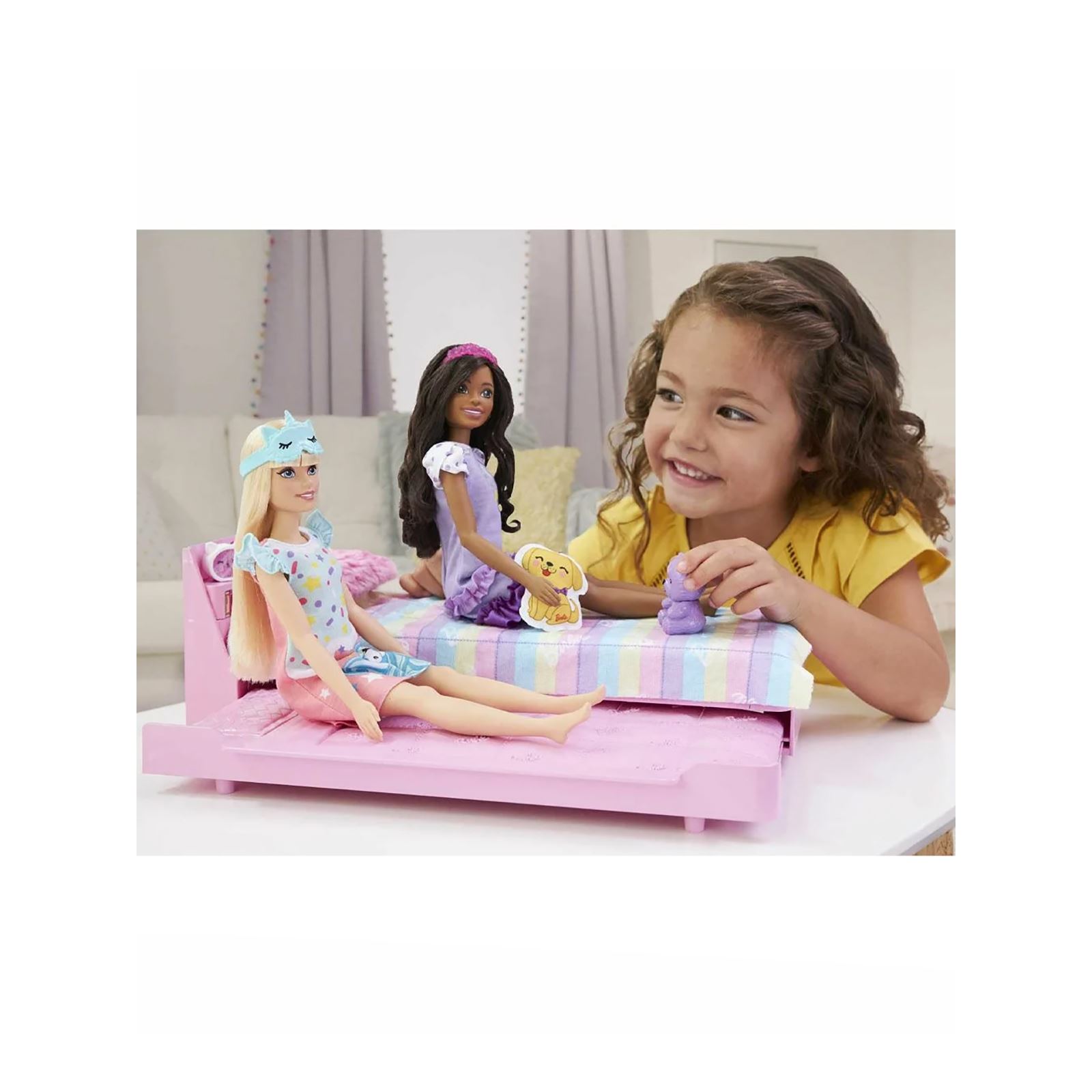 Barbie İlk Bebeğim Yatağı Oyun Seti Pembe