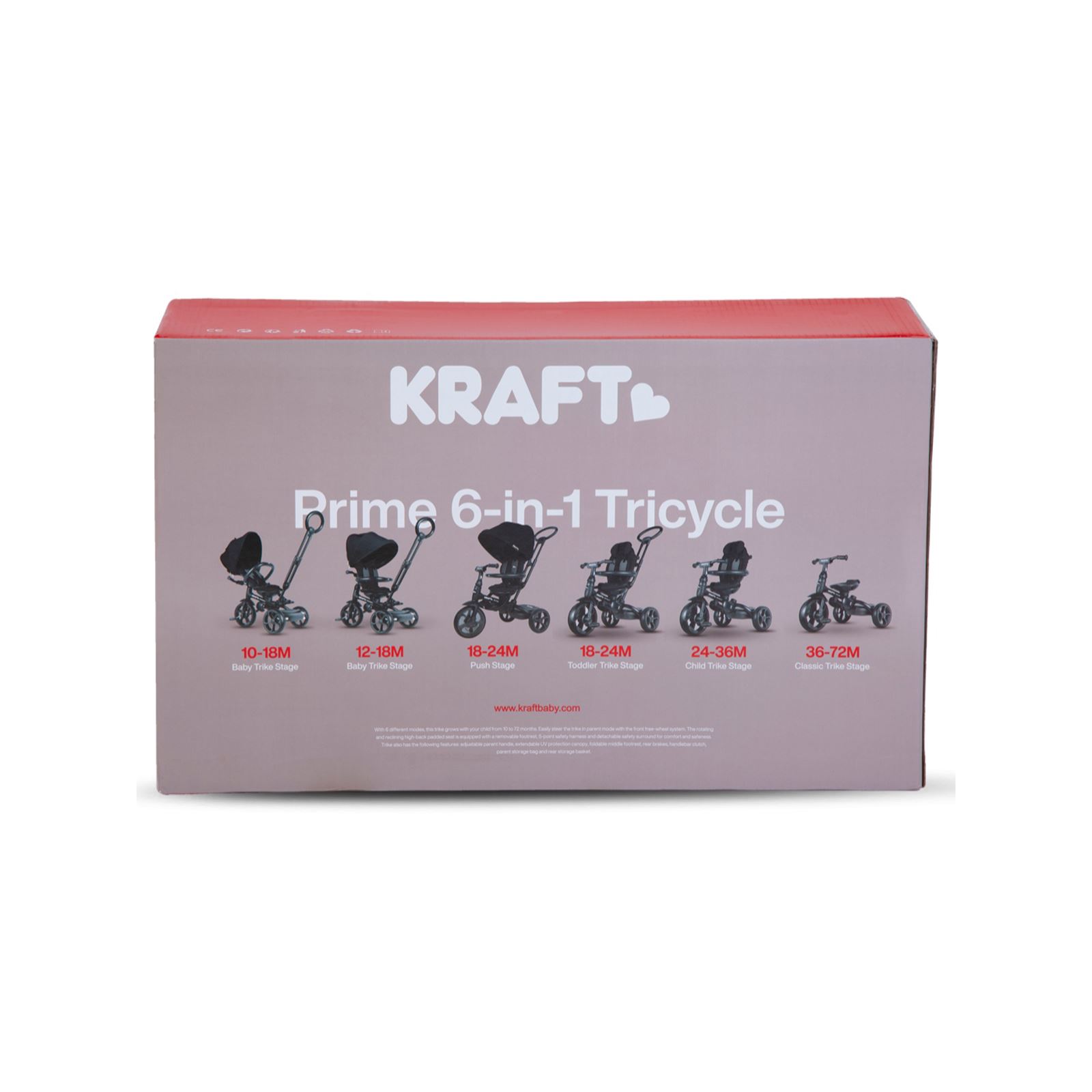 Kraft Prime 6 in 1 Bisiklet Gri