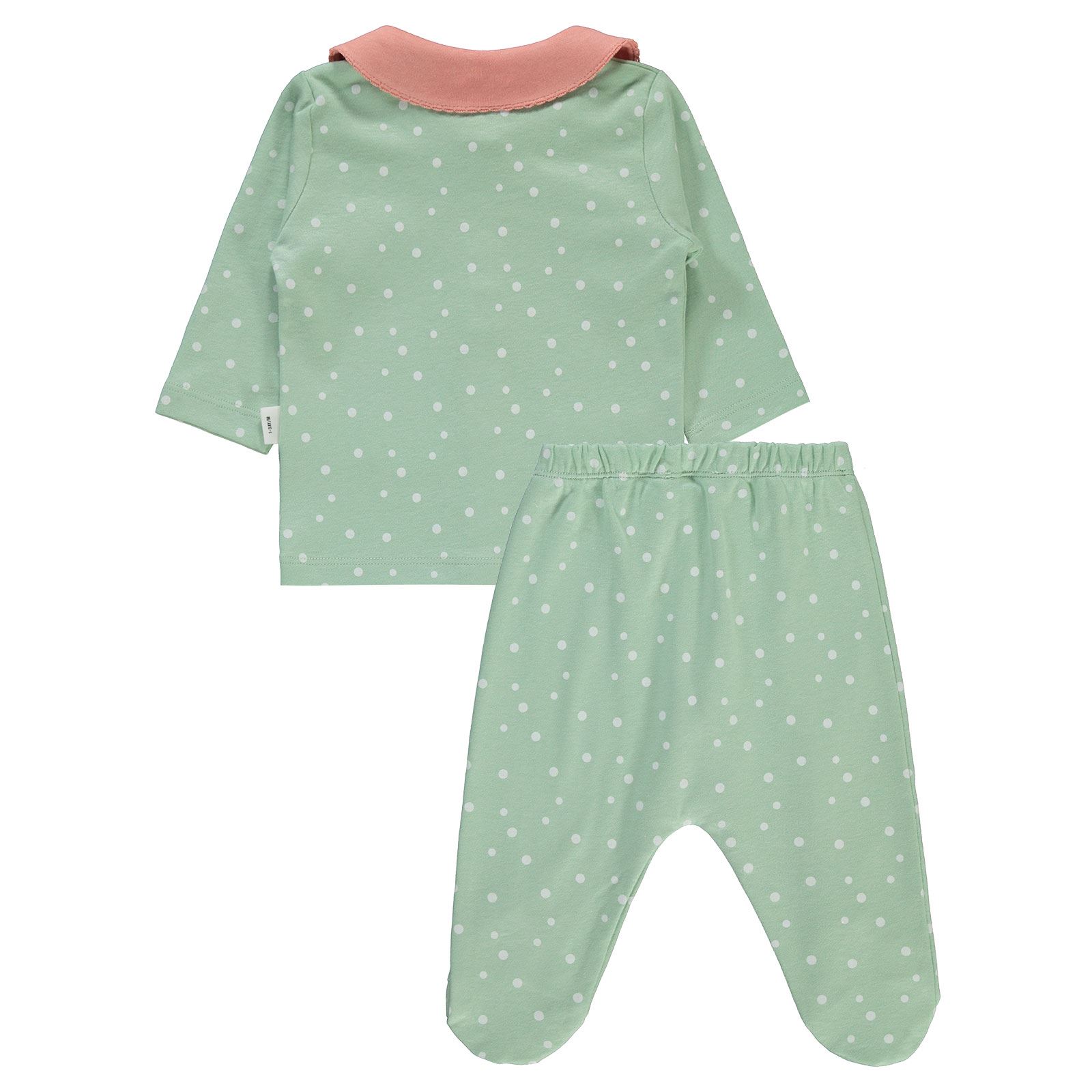 Civil Baby Kız Bebek Pijama Takımı 1-9 Ay Çağla Yeşili