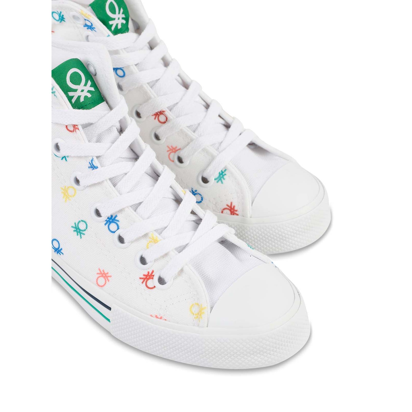Benetton Kız Çocuk Spor Ayakkabı 36-40 Numara Beyaz