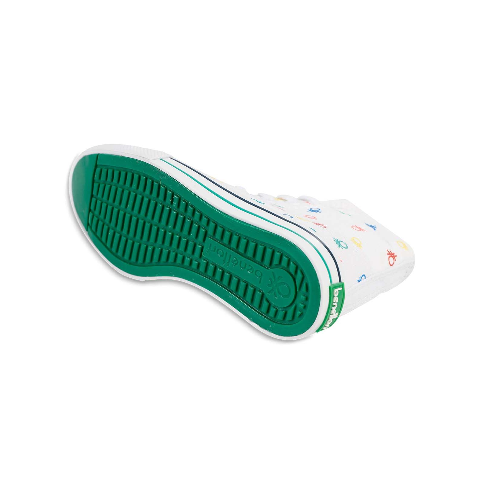 Benetton Kız Çocuk Spor Ayakkabı 36-40 Numara Beyaz