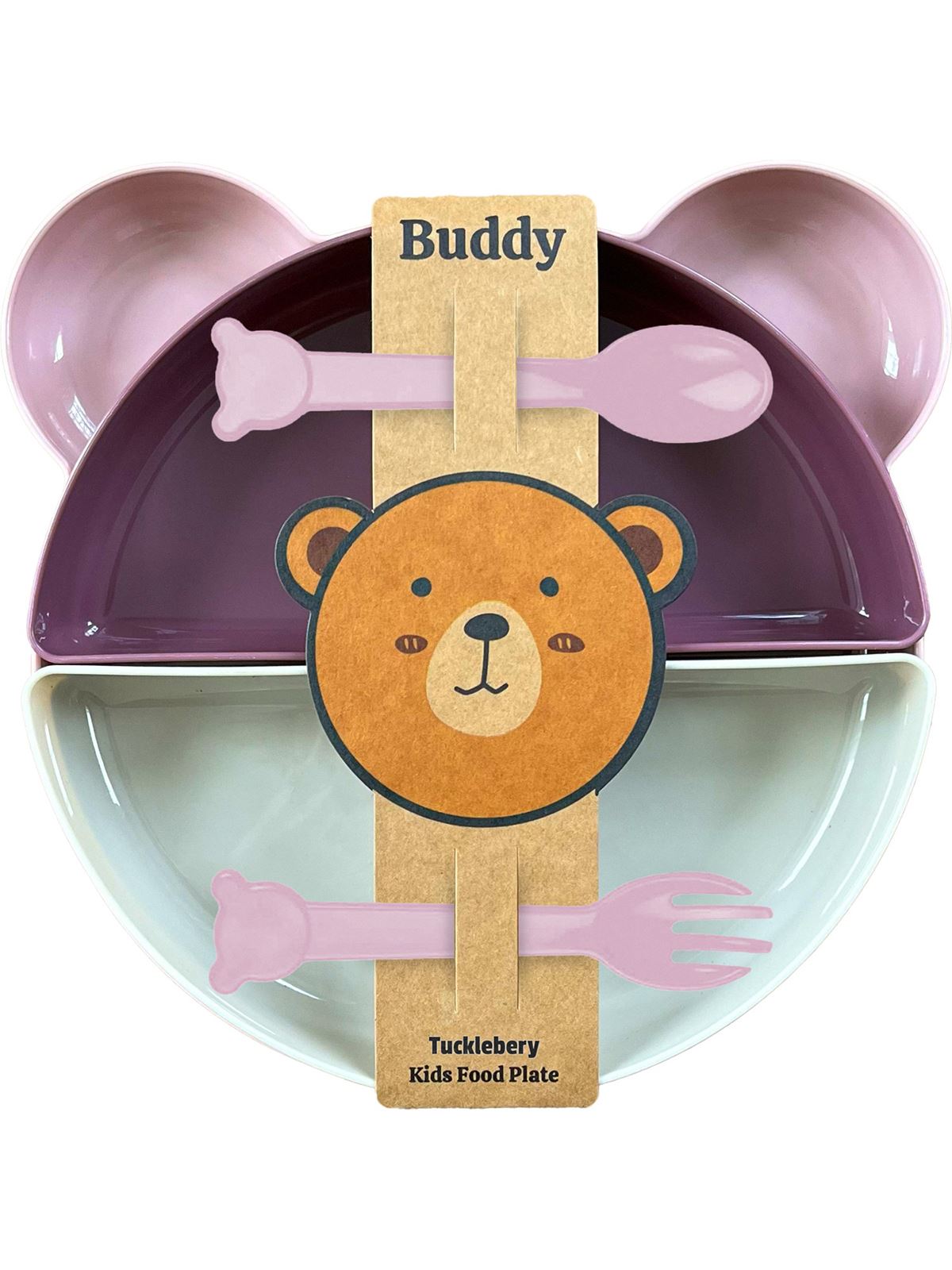 Tucklberry Buddy Tabağı Seti 7'li Pembe-Mor