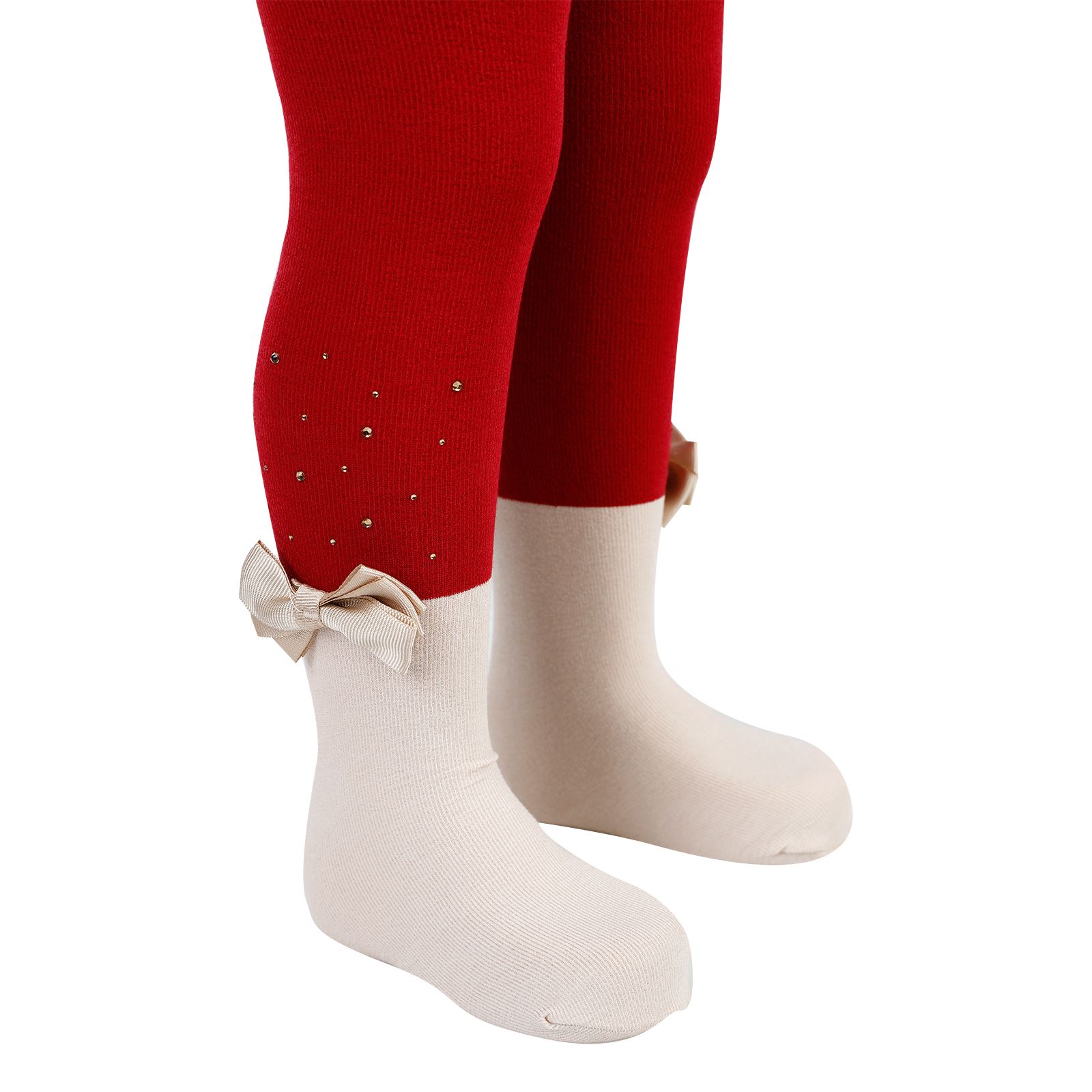 Katamino Kız Çocuk Külotlu Çorap 1-11 Yaş Bordo