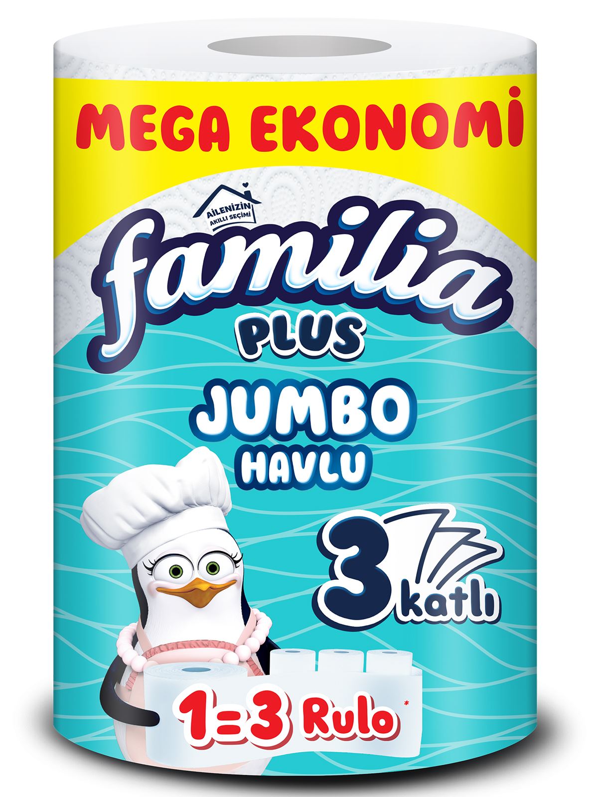 Familia 3 Katlı Plus Jumbo Havlu Kağıt