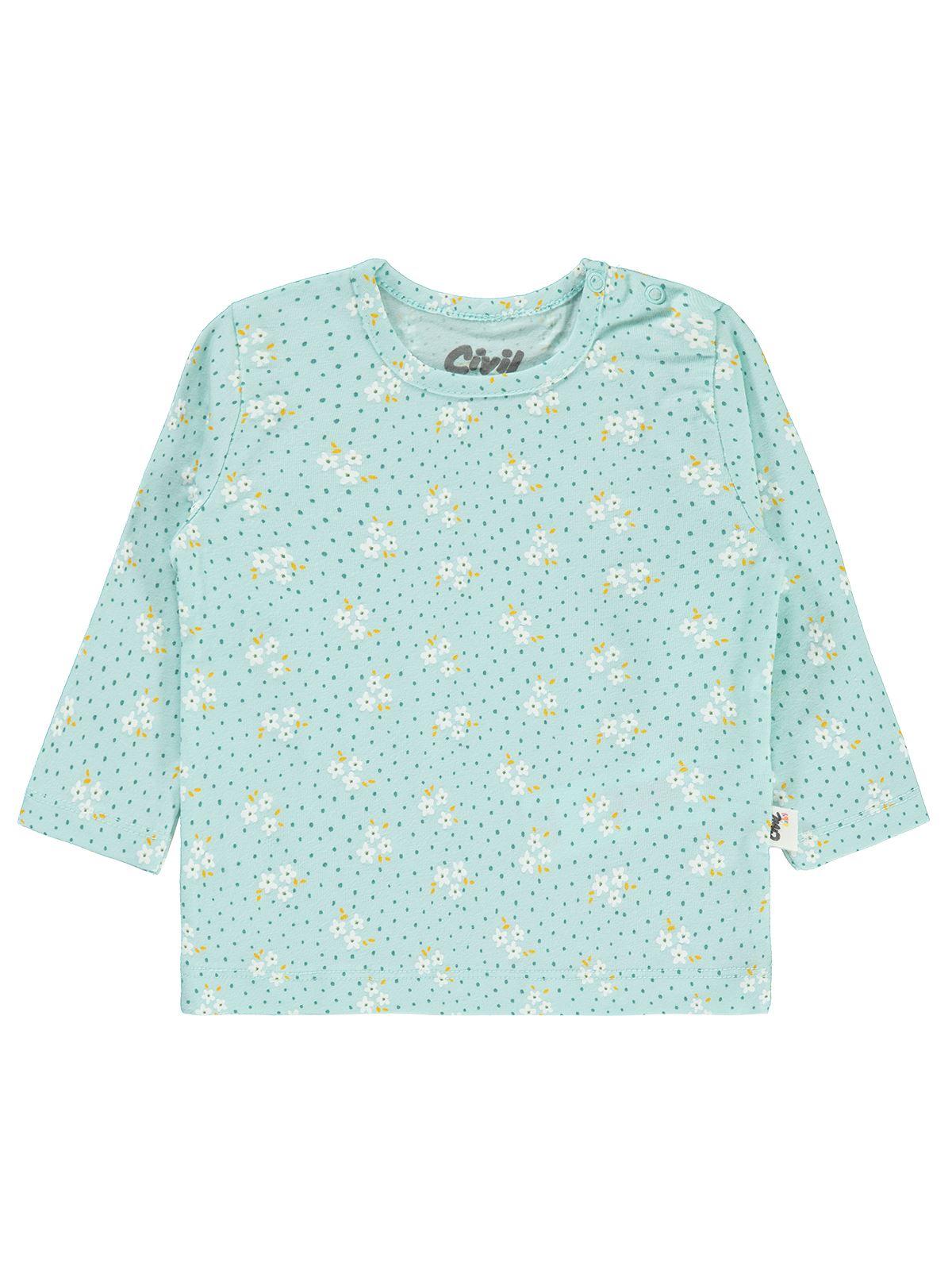Civil Baby Kız Bebek Sweatshirt 6-18 Ay Mint Yeşili