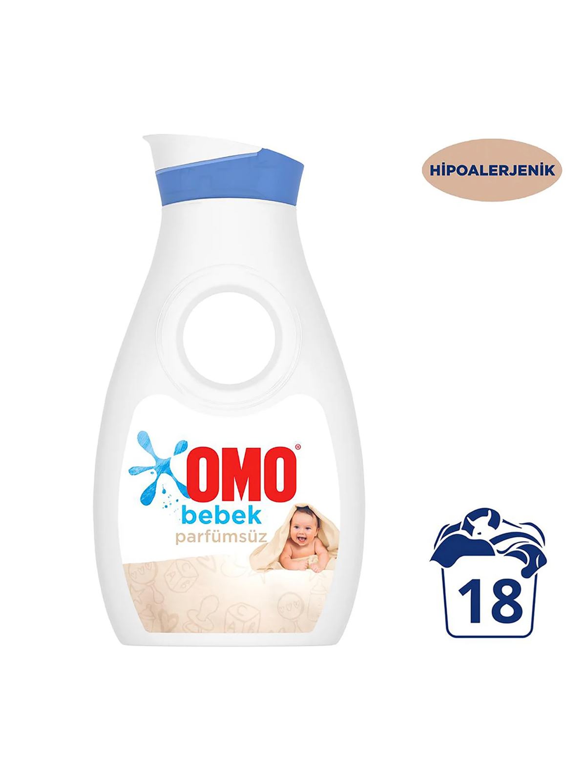 Omo Bebek Parfümsüz Sıvı Deterjan 900 Ml