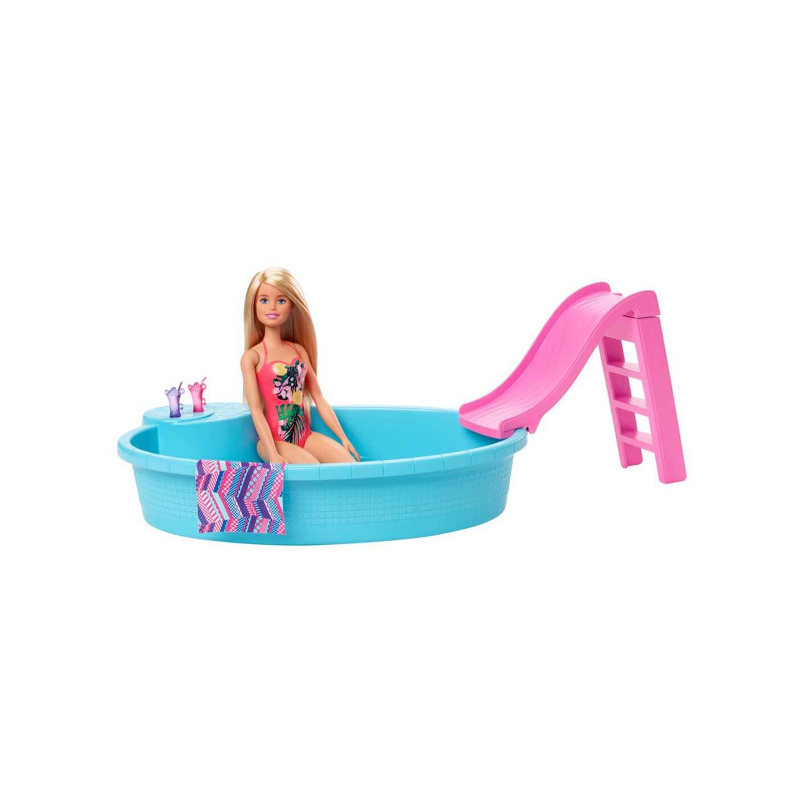 Barbie Ve Havuzu Oyun Seti Pembe