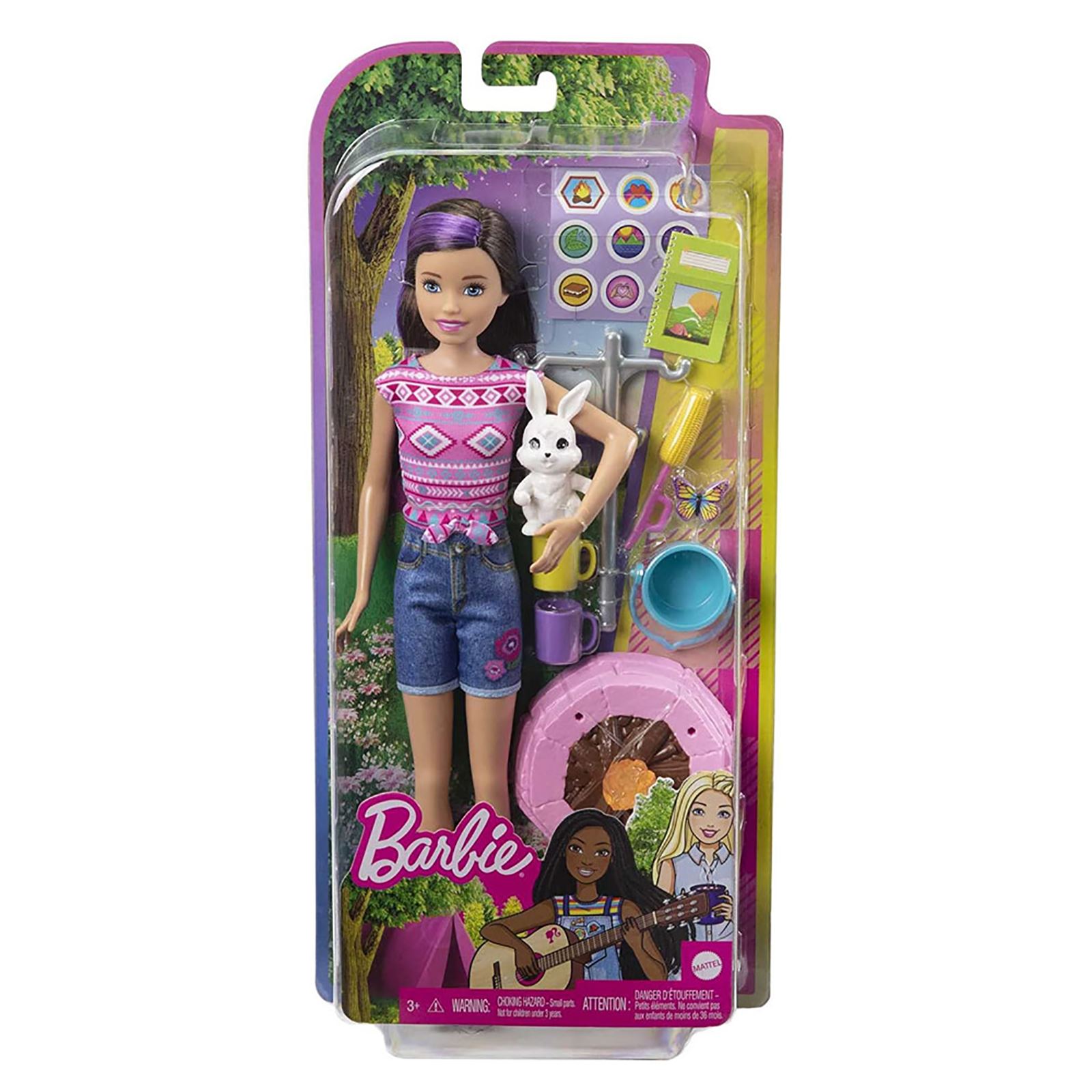 Barbie'nin Kız Kardeşleri Kampa Gidiyor Oyun Seti Pembe