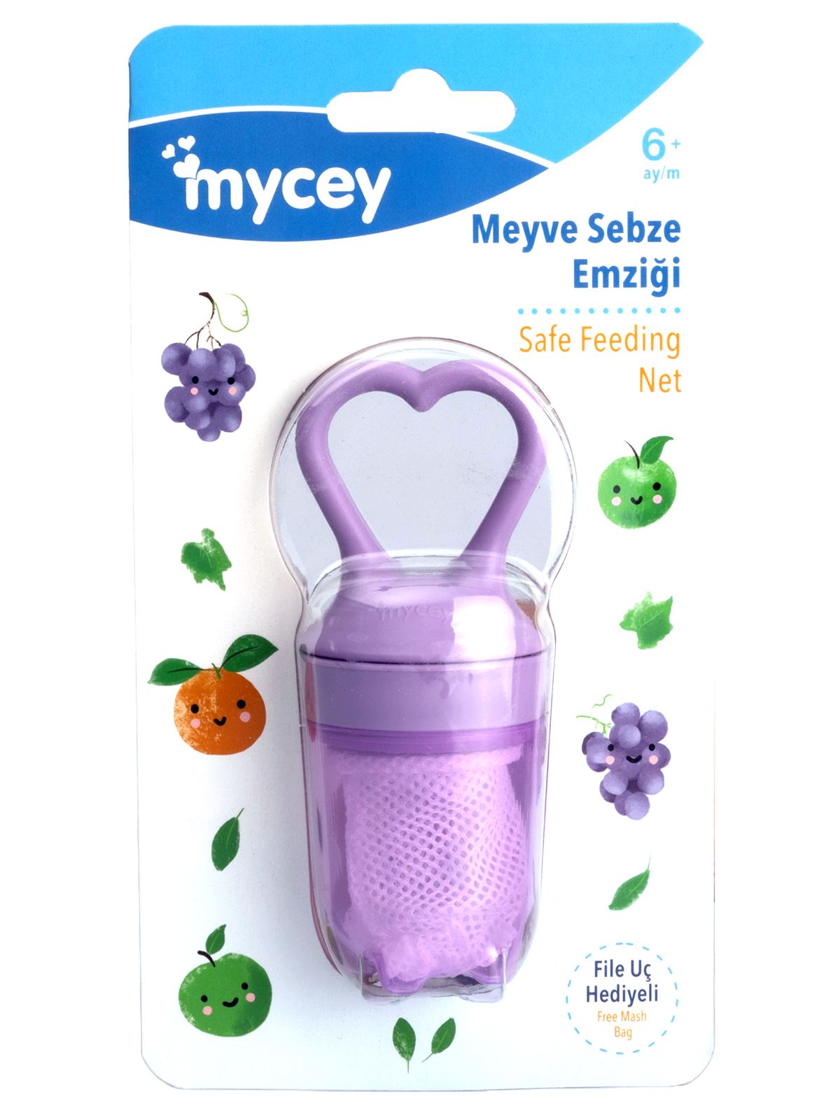 Mycey File Meyve Sebze Emziği Lila 
