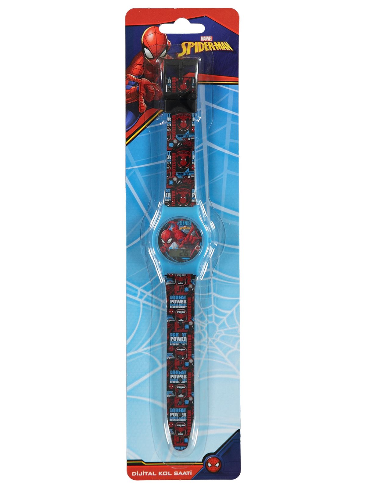 Spiderman Frocx Lisanslı Dijital Kol Saati Mavi