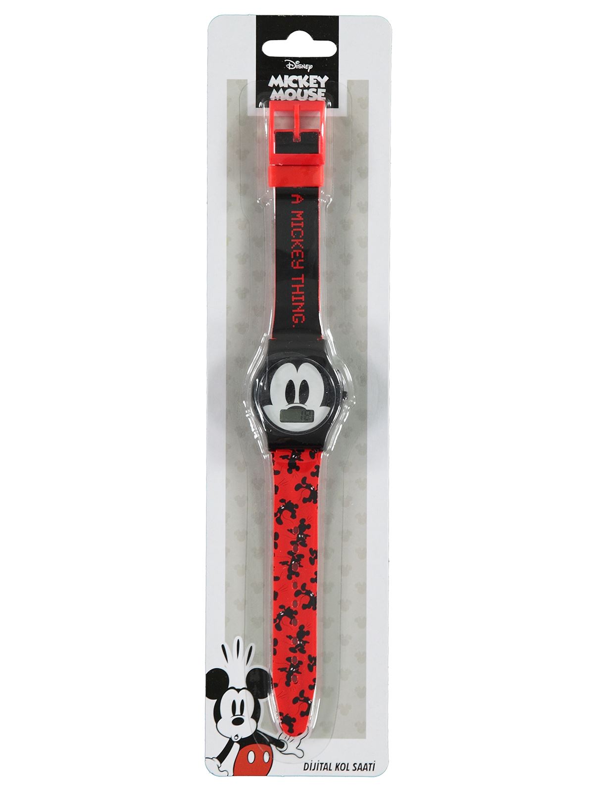 Mickey Mouse Frocx Lisanslı Dijital Kol Saati Kırmızı
