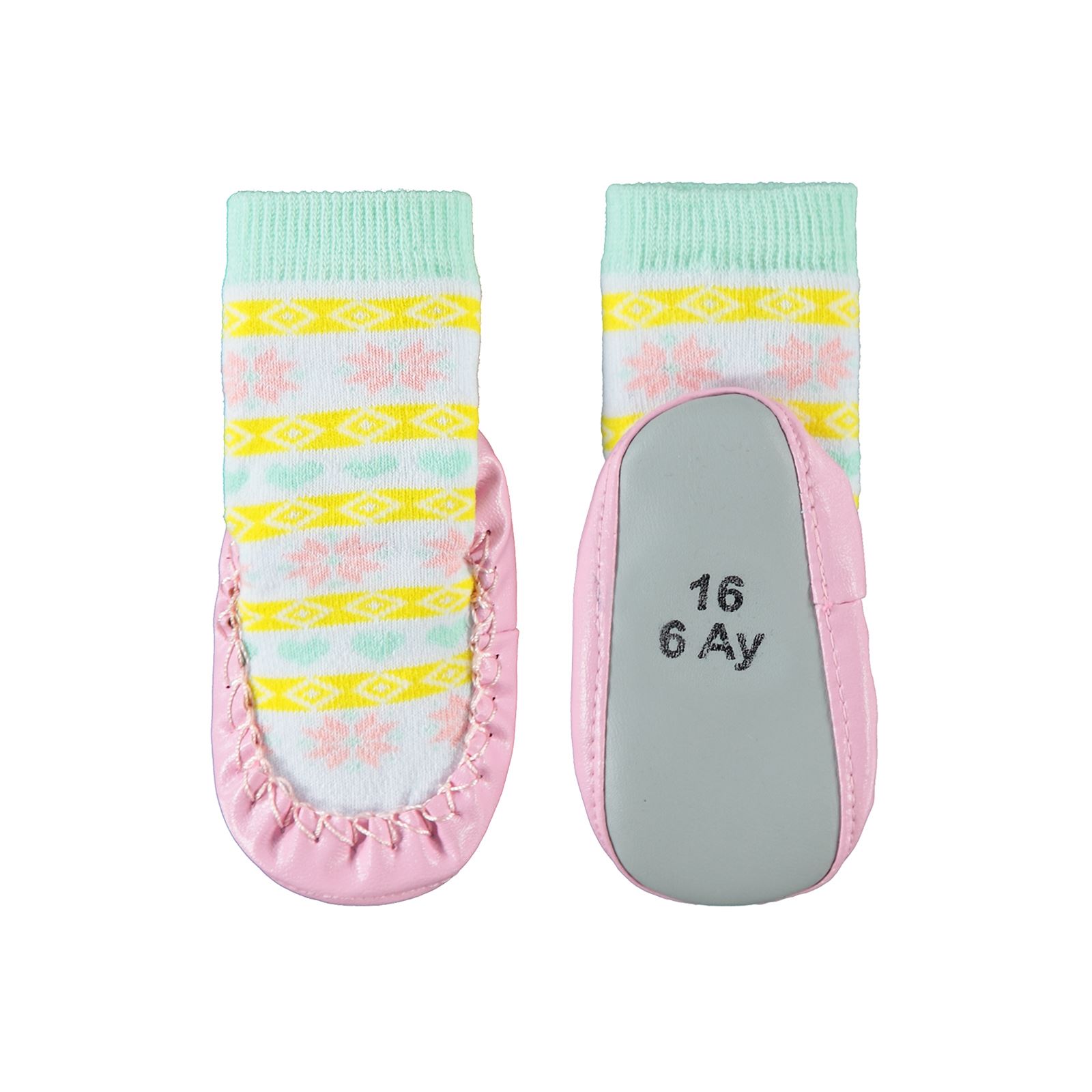 Civil Baby Kız Bebek Çarık Çorap 16-20 Numara Pembe