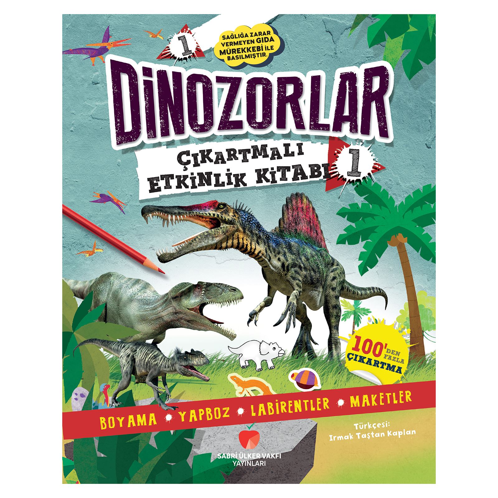 The Kitap Çocuk Dinozorlar Çıkartmalı Etkinlik Kitabı 1 Standart