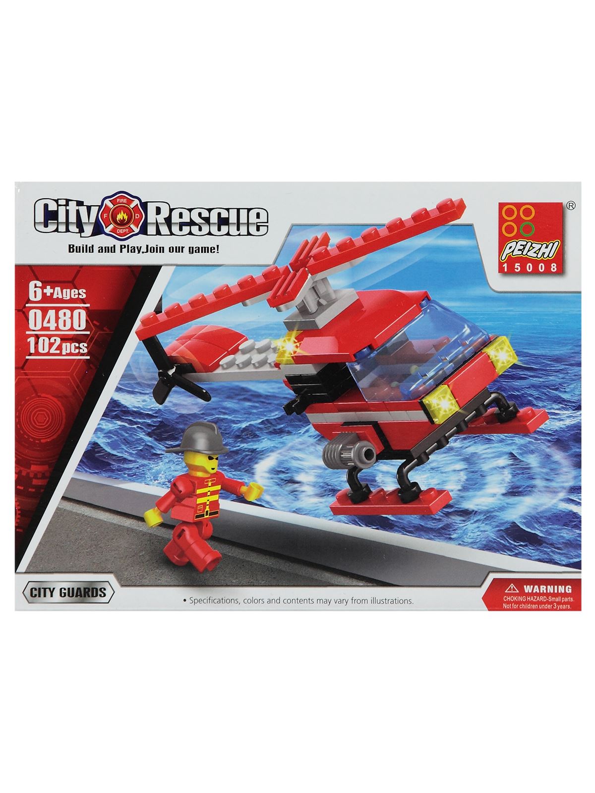 Canem Oyuncak İtfaiye Gemi Lego
