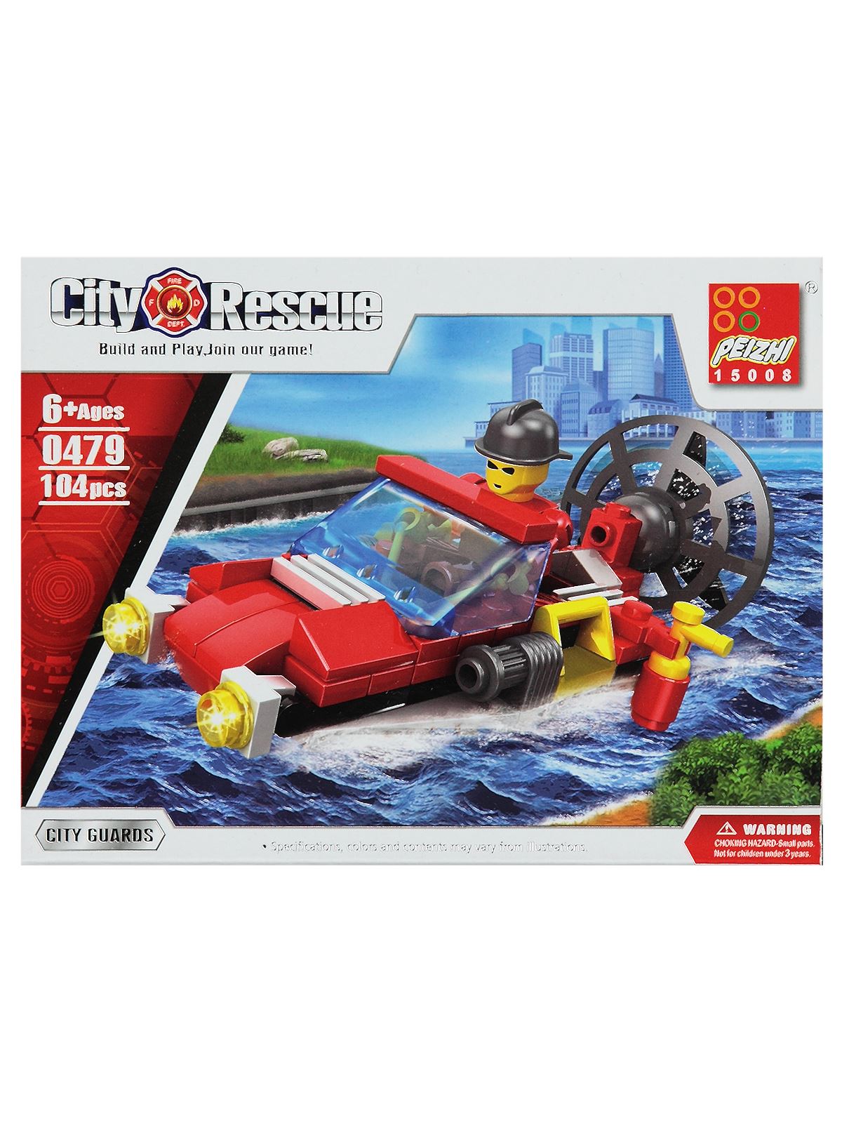 Canem Oyuncak İtfaiye Gemi Lego