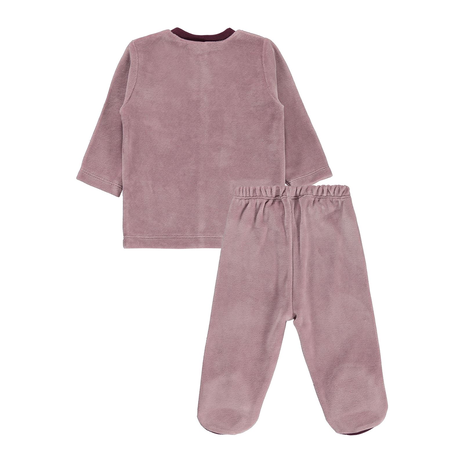 Civil Baby Kız Bebek Pijama Takımı 3-9 Ay Leylak