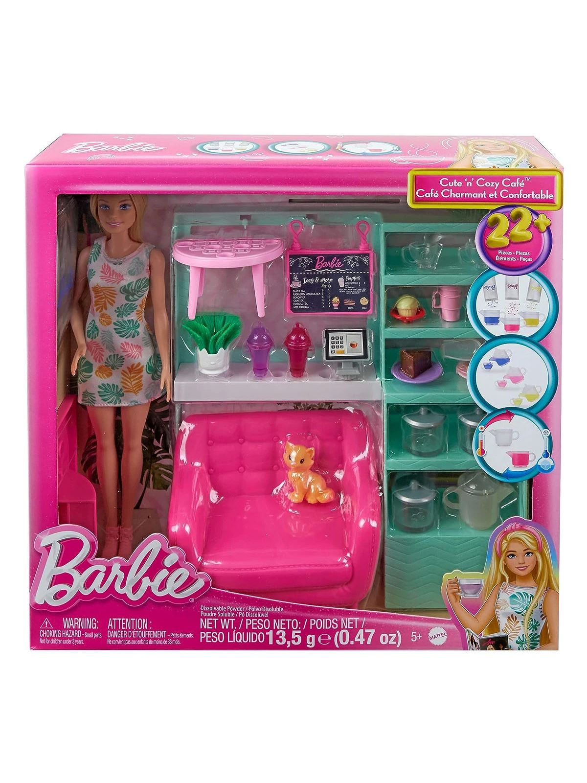 Barbie'nin Çay Saati Oyun Seti Pembe