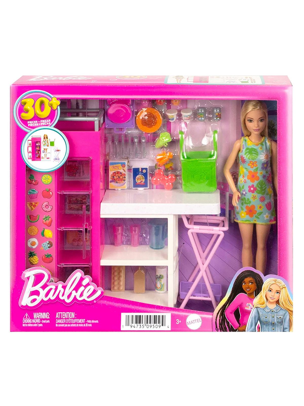 Barbie Mini Büfe Oyun Seti Pembe